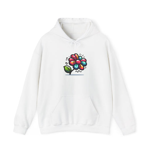 Cartoon Flower Unisex Heavy Blend™ Hooded Sweatshirt