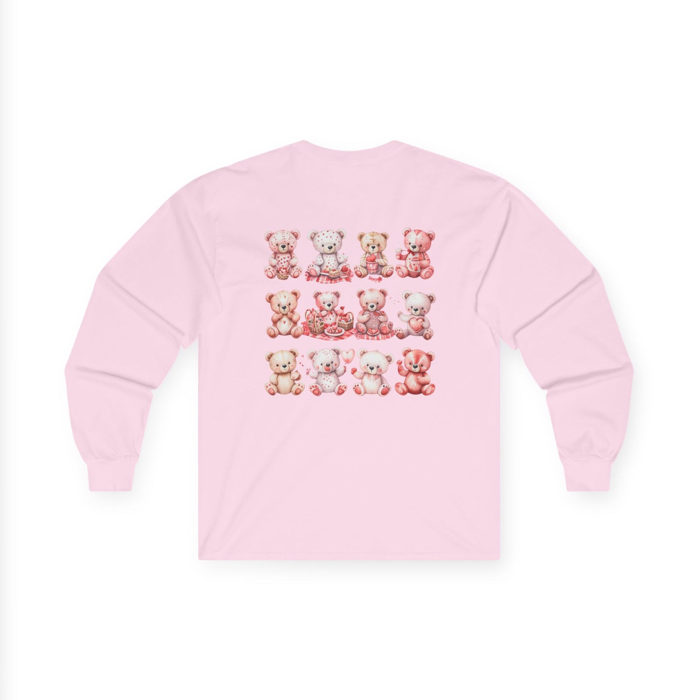 Teddy Bear Picnic (Front & Back Print) Unisex Ultra Cotton Long Sleeve Tee