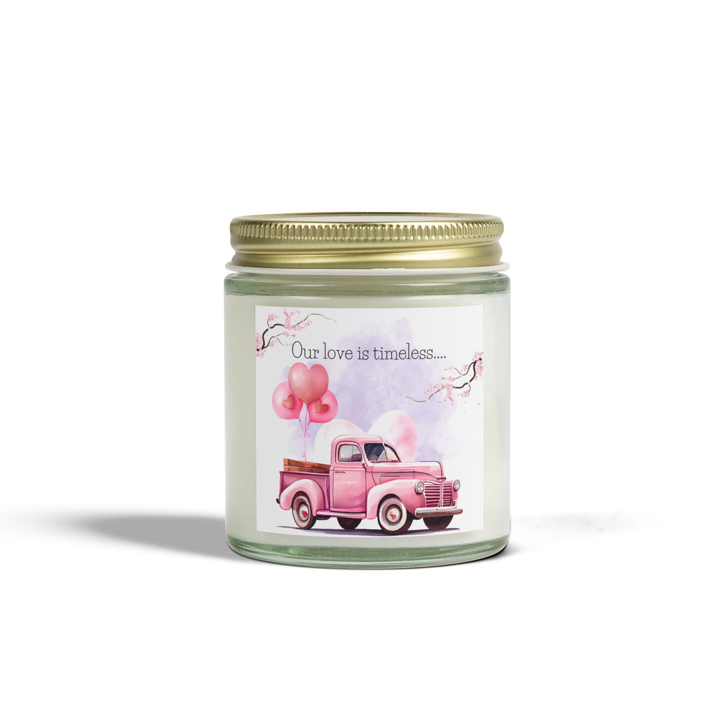 Our Love is Timeless Cashmere Musk Scented Candles, Coconut Apricot Wax (4oz)