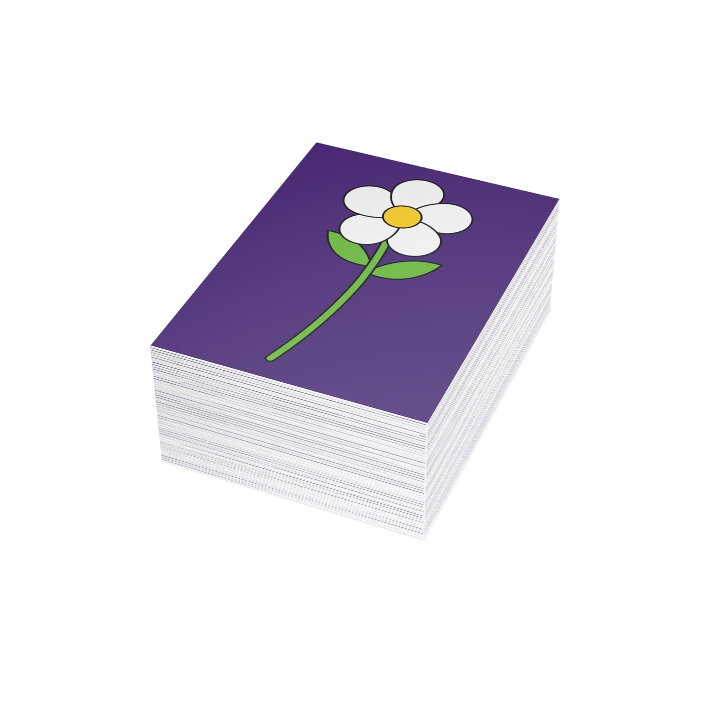 Flower Purple Postcard Bundles (envelopes included)