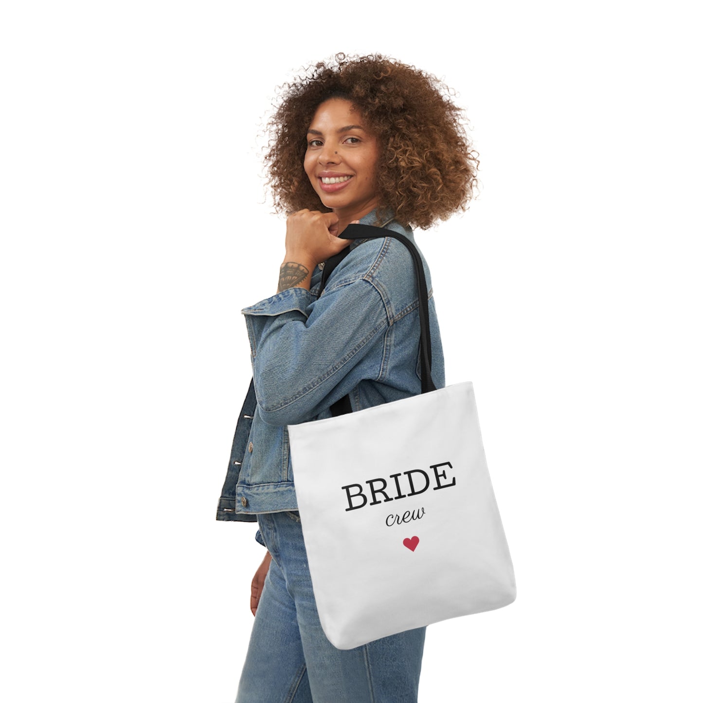 Bride Crew Canvas Tote Bag, 5-Color Straps