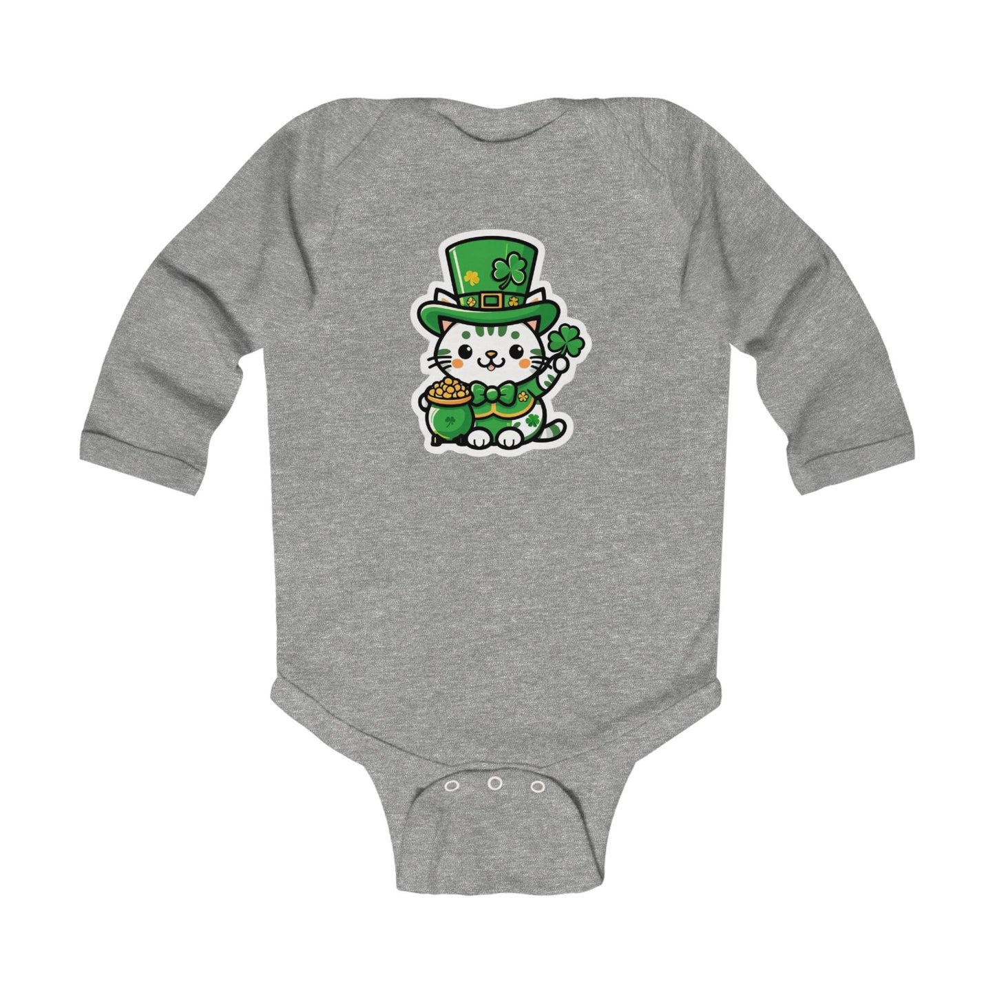 Clover Kitty Infant Long Sleeve Bodysuit