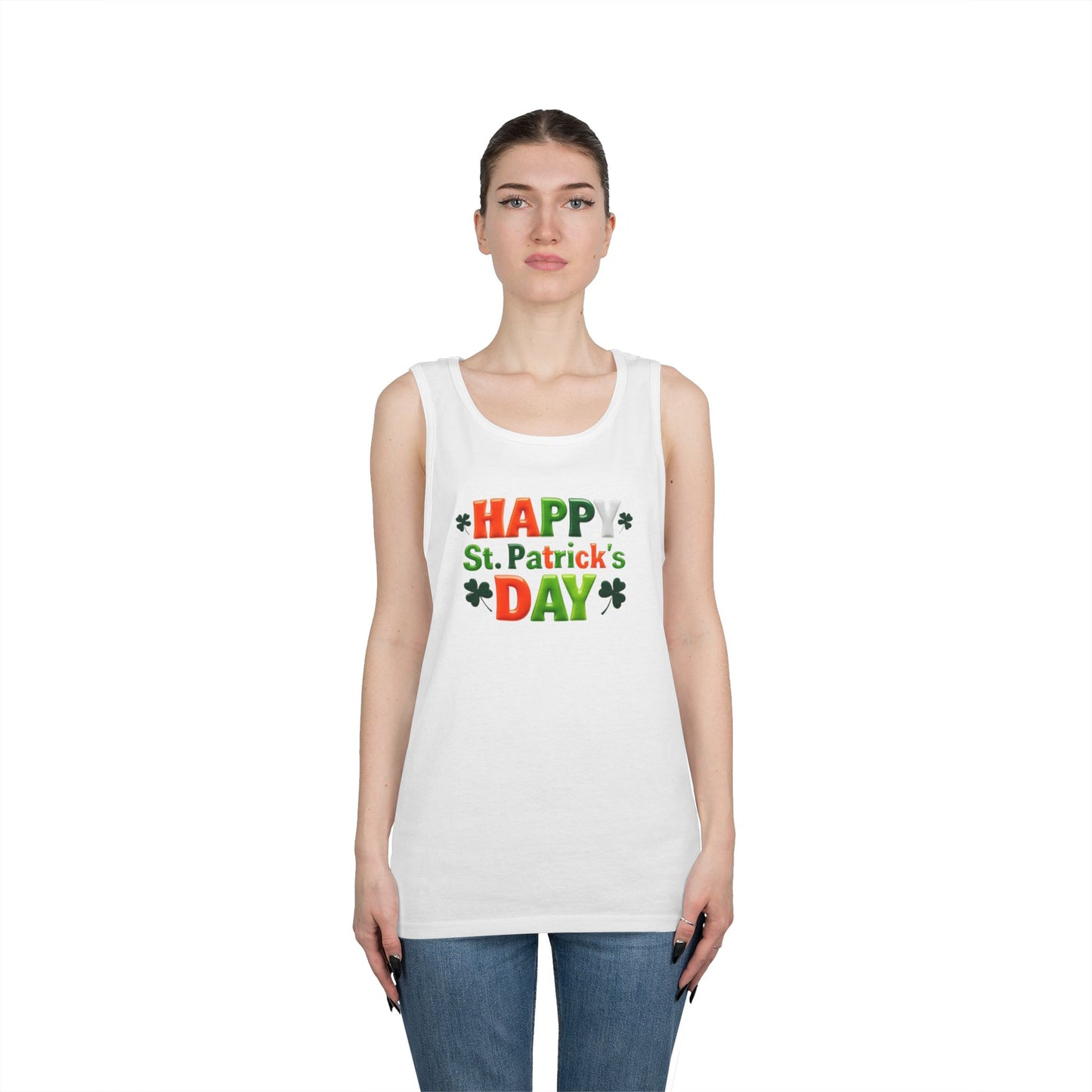 St. Patty Vibes Unisex Heavy Cotton Tank Top