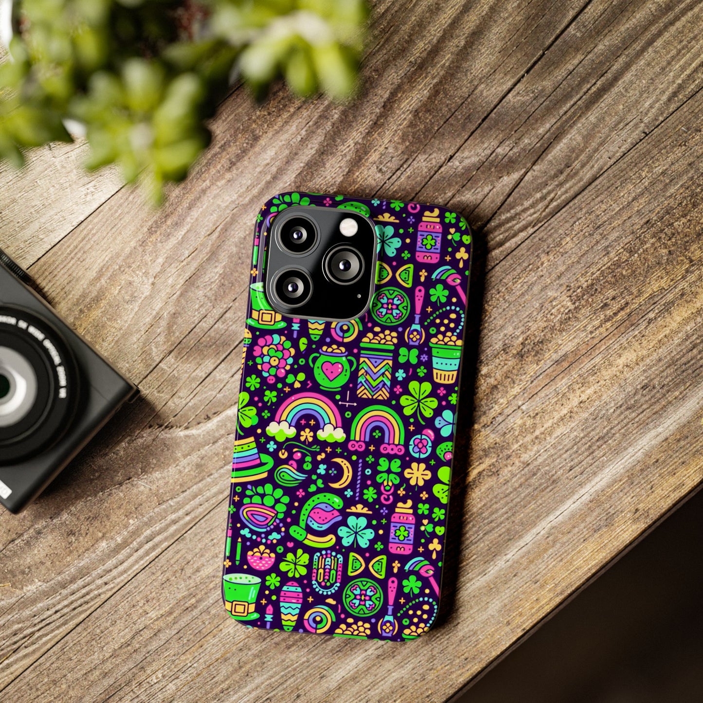 Day-Glo Clover Slim Phone Cases