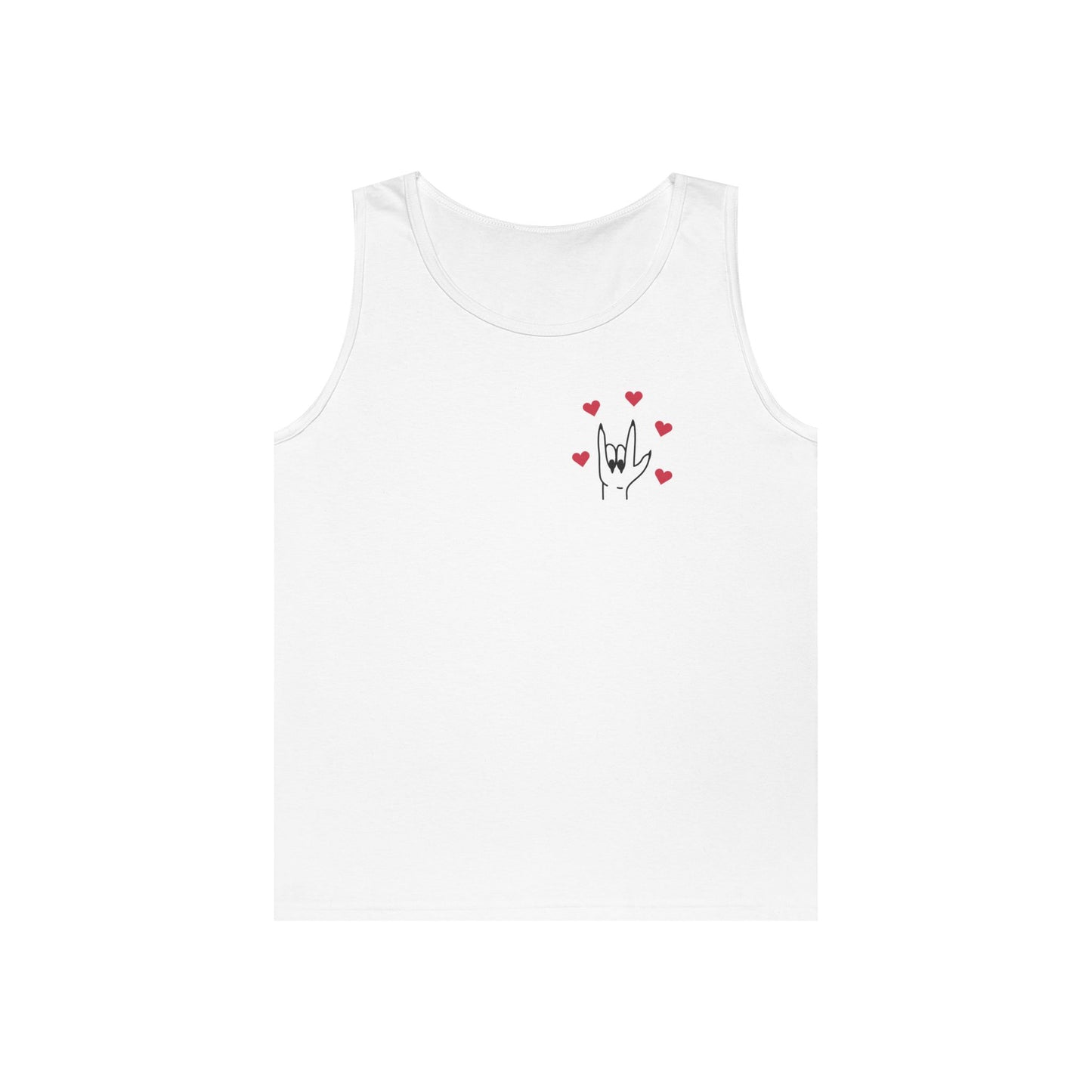 I Love You Sign Language Unisex Heavy Cotton Tank Top