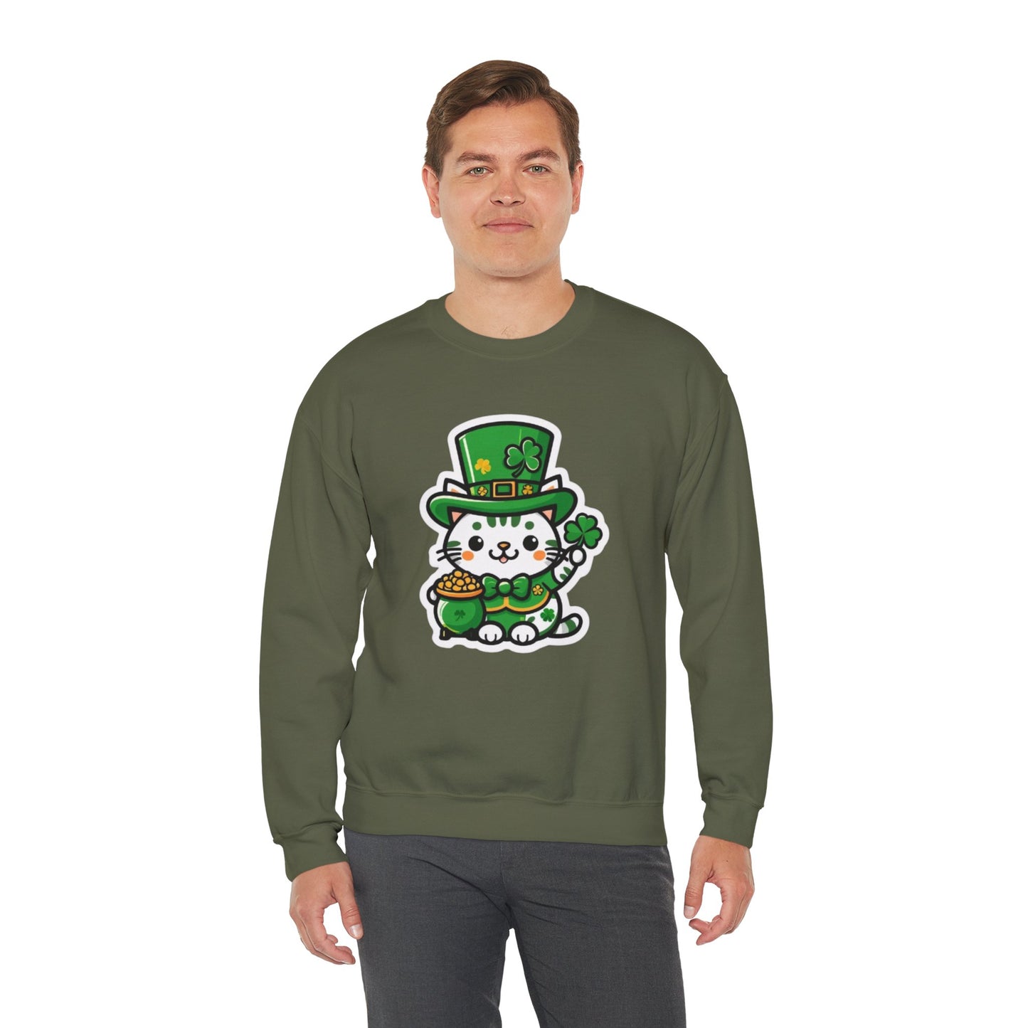 Clover Kitty Unisex Heavy Blend™ Crewneck Sweatshirt