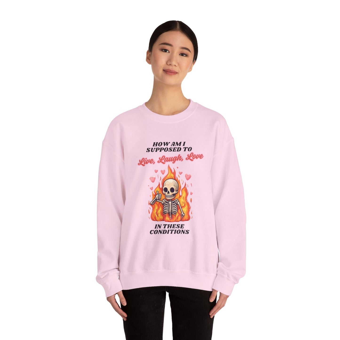 Live, Laugh, Love Unisex Heavy Blend™ Crewneck Sweatshirt