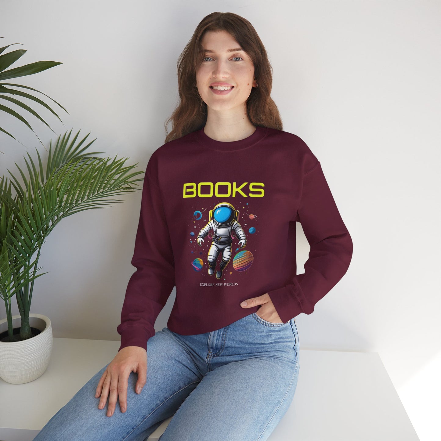 Explore New Worlds Unisex Heavy Blend™ Crewneck Sweatshirt