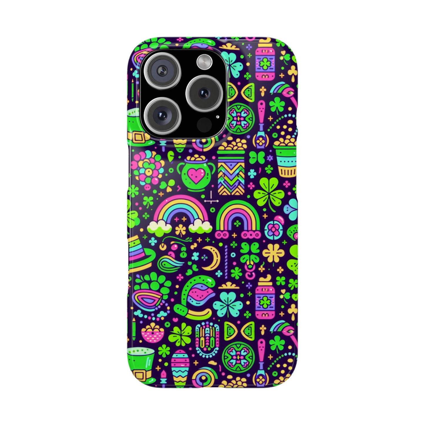 Day-Glo Clover Slim Phone Cases