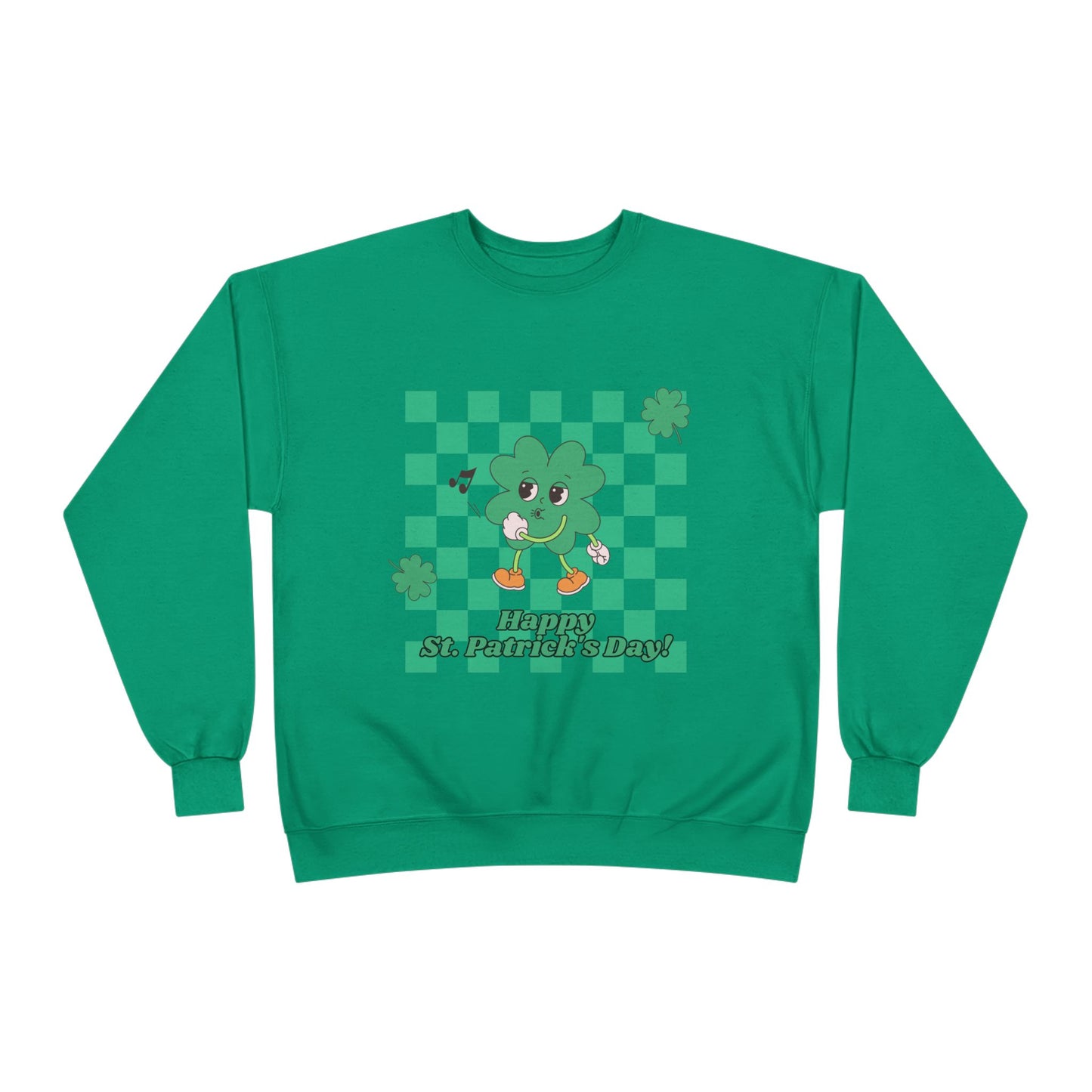 St. Pat's Checkers Unisex EcoSmart® Crewneck Sweatshirt