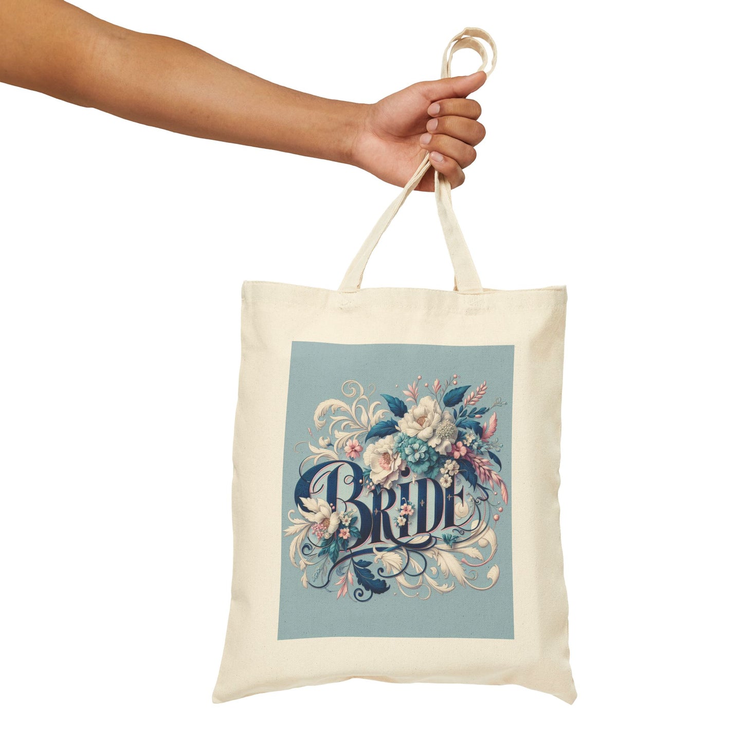 Your Something Blue Cotton Canvas Tote Bag