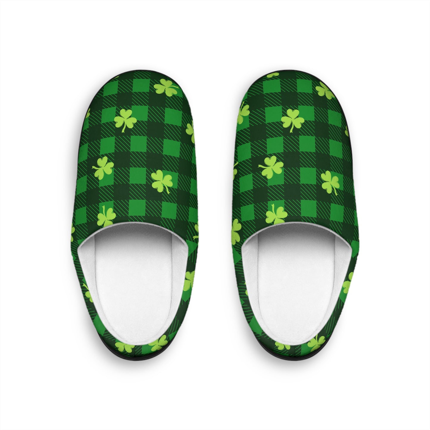 Shamrock Plaid Men's Indoor Slippers