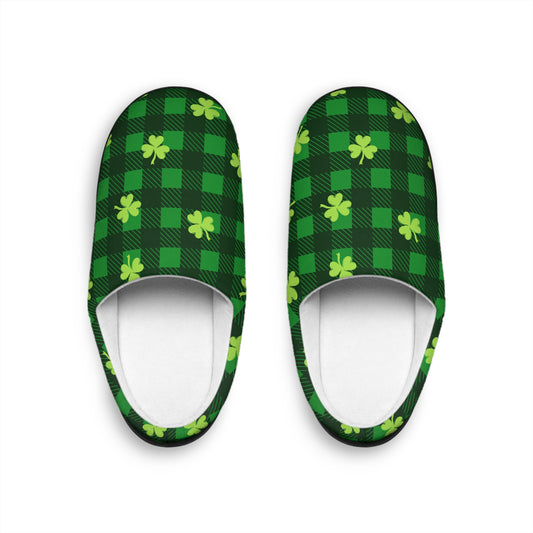 Shamrock Plaid Men's Indoor Slippers