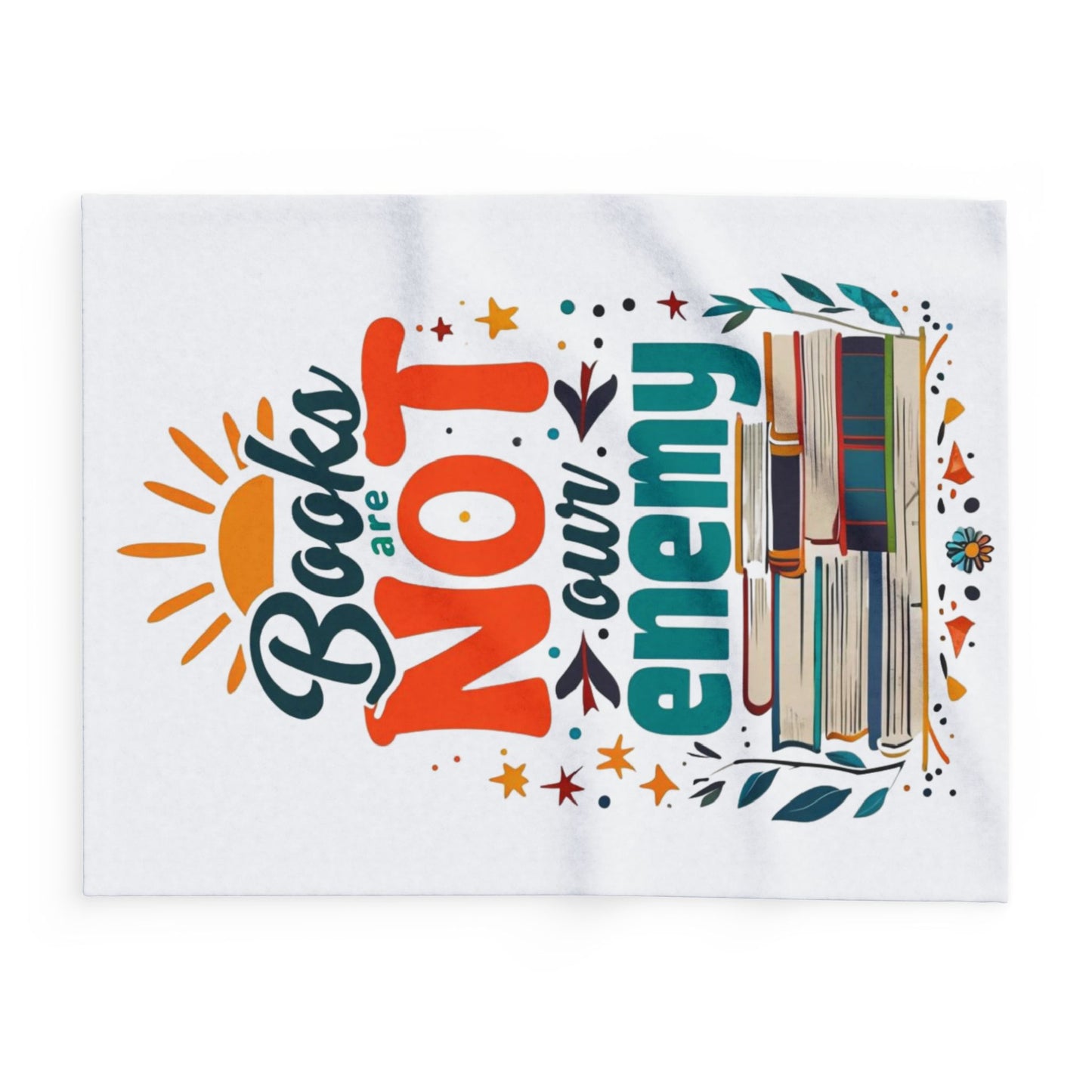 Books are NOT our Enemy Arctic Fleece Blanket