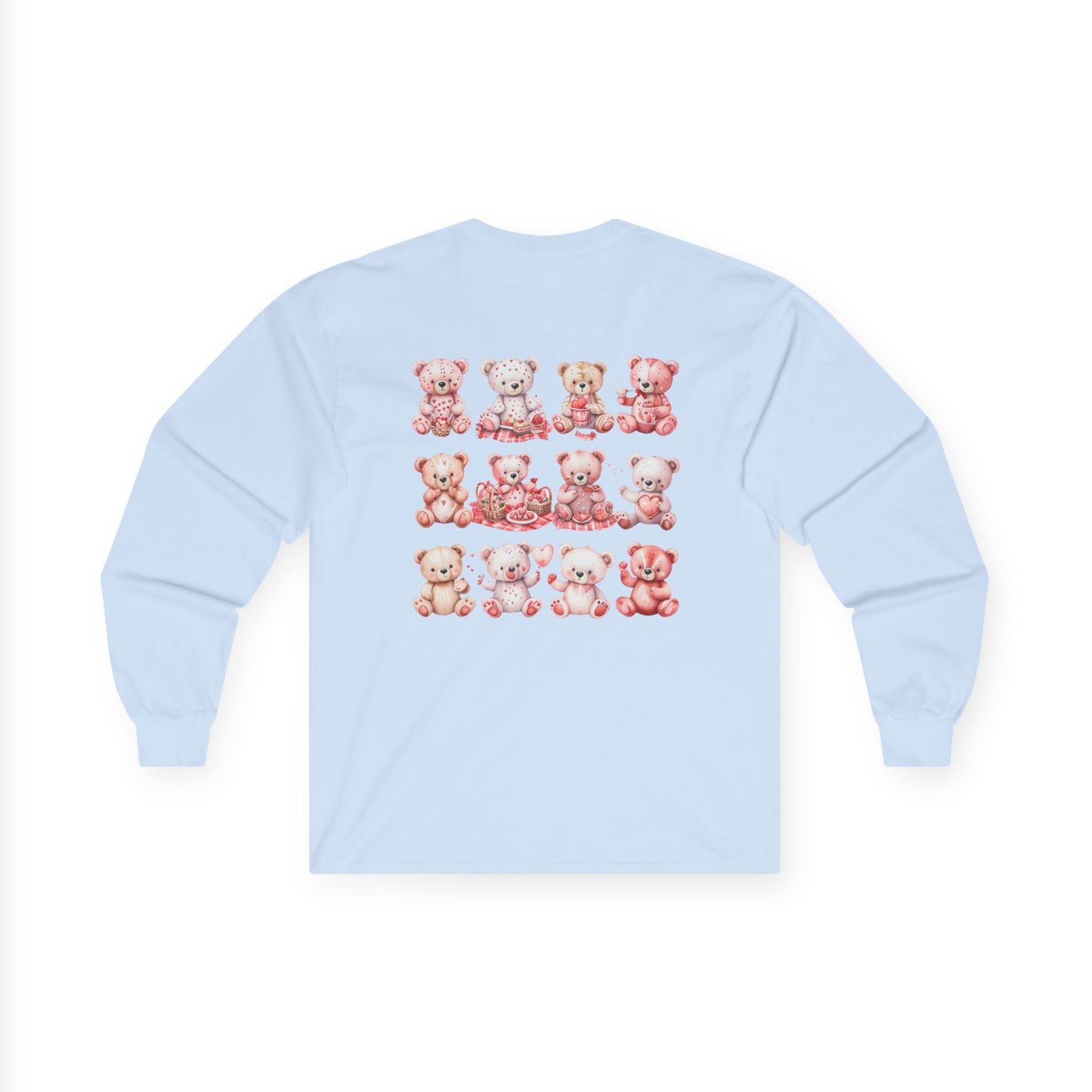 Teddy Bear Picnic (Front & Back Print) Unisex Ultra Cotton Long Sleeve Tee