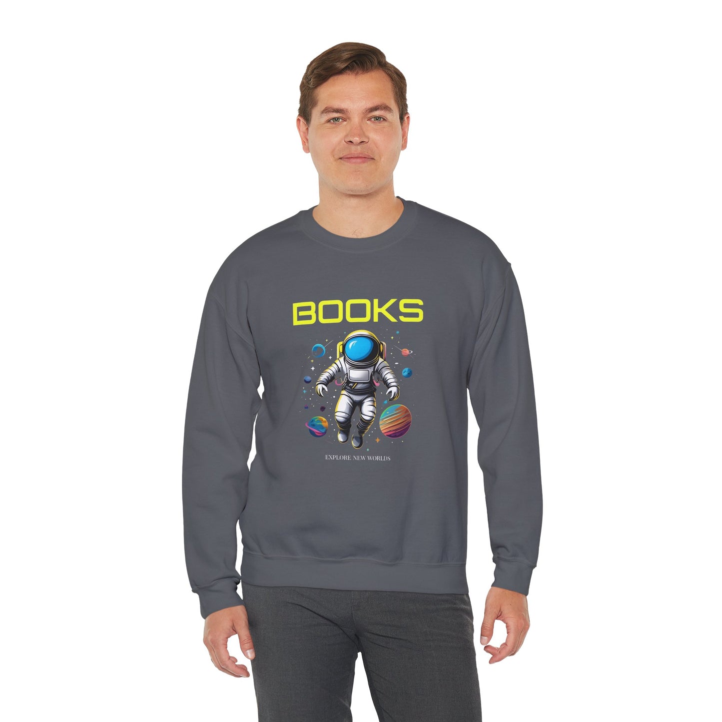 Explore New Worlds Unisex Heavy Blend™ Crewneck Sweatshirt