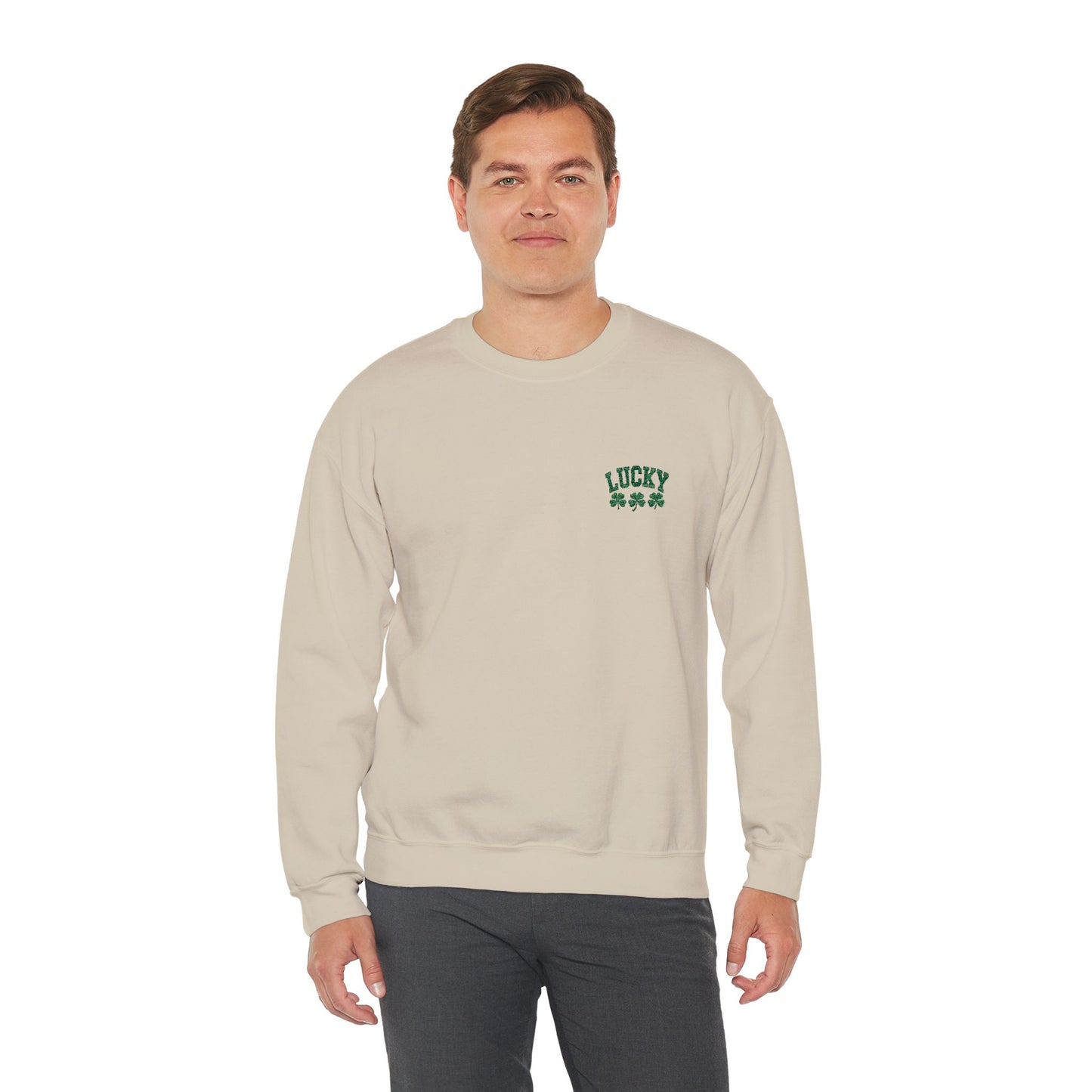 Lucky (embroidered) Unisex Heavy Blend™ Crewneck Sweatshirt