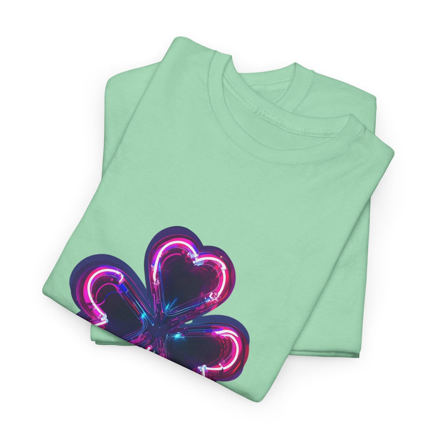 Electric Luck - Pink and Blue Unisex Heavy Cotton Tee