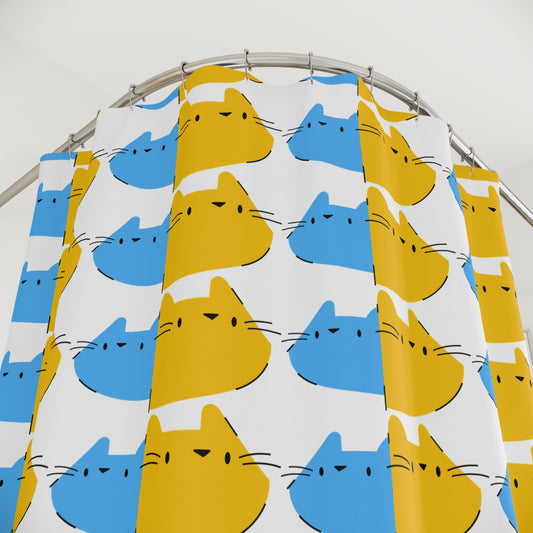 Two Cat Shower Curtains