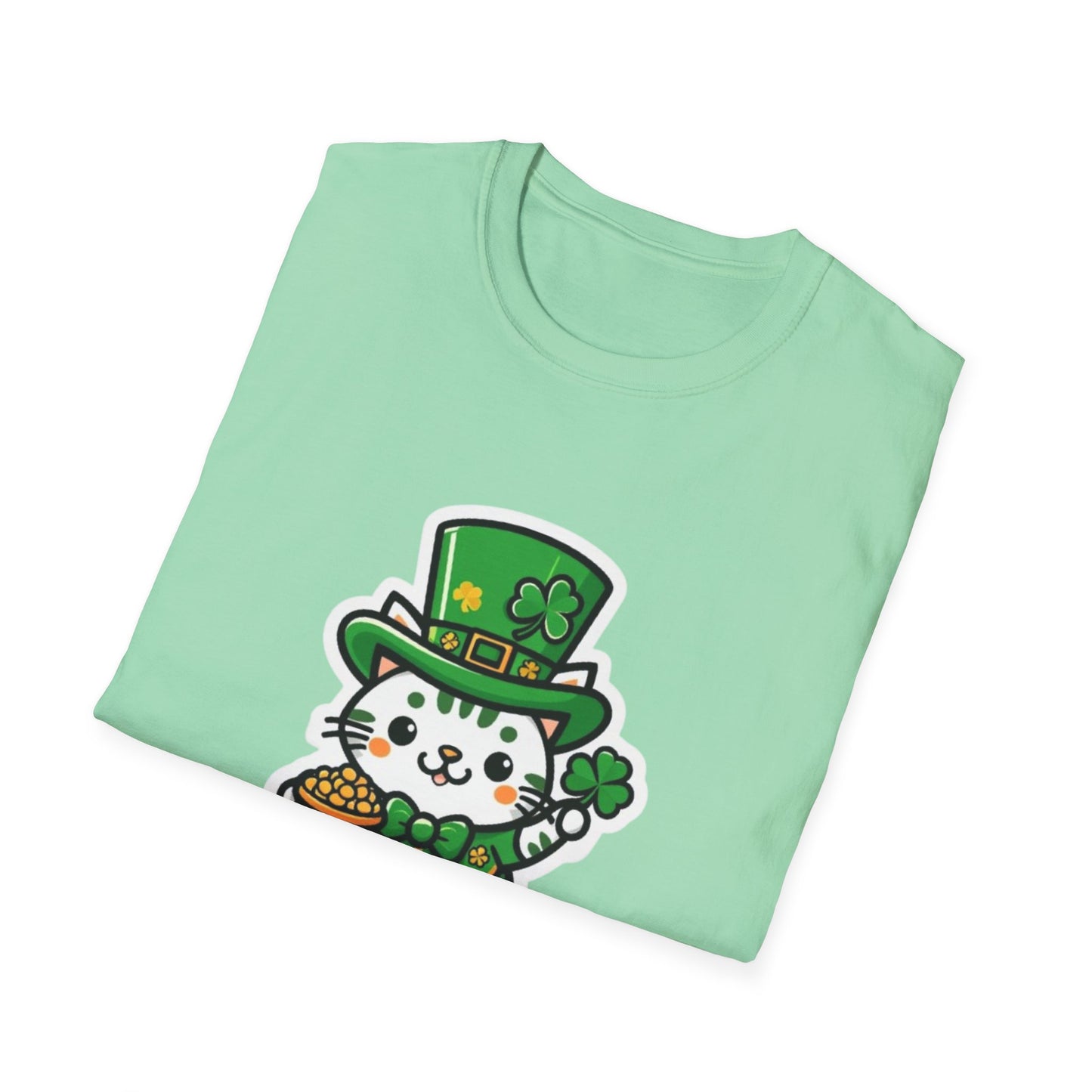 Clover Kitty Unisex Softstyle T-Shirt