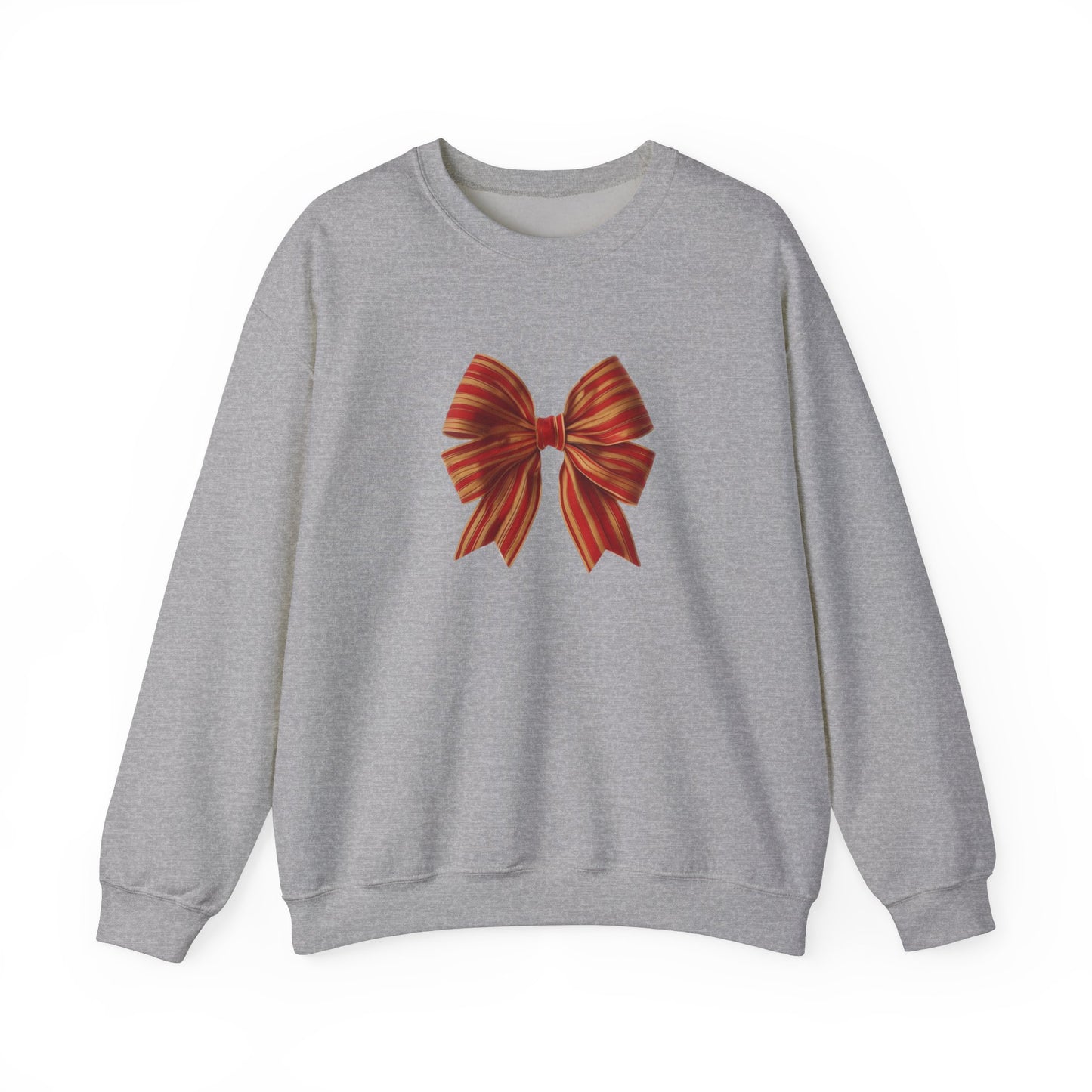 Red and Gold Bow Unisex Heavy Blend™ Crewneck Sweatshirt