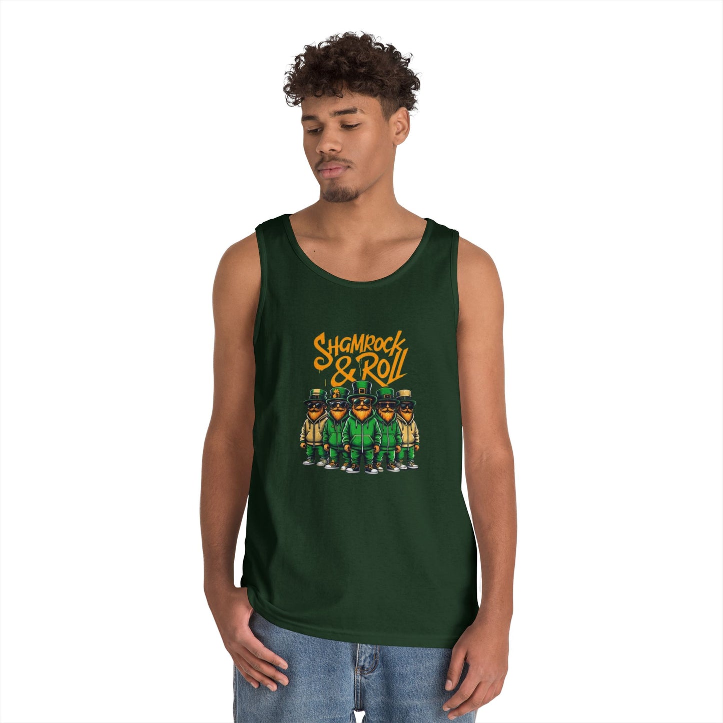 Shamrock & Roll Unisex Heavy Cotton Tank Top