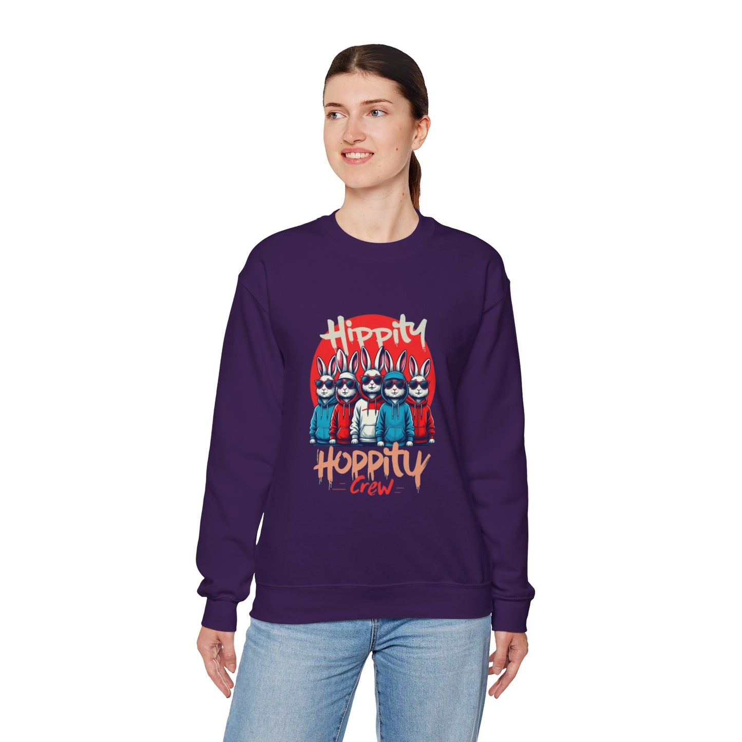 Hippity Hoppity Crew Unisex Heavy Blend™ Crewneck Sweatshirt