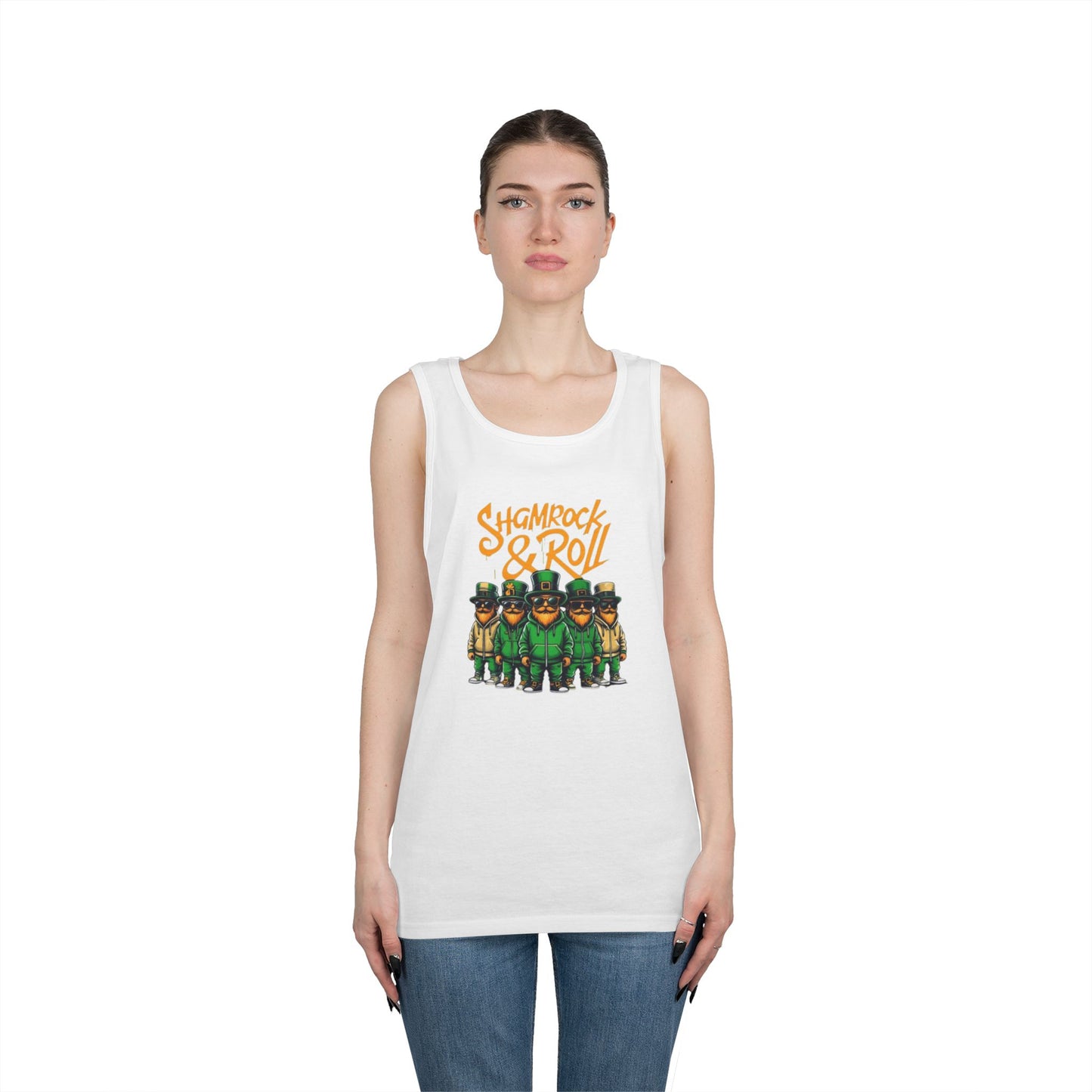 Shamrock & Roll Unisex Heavy Cotton Tank Top