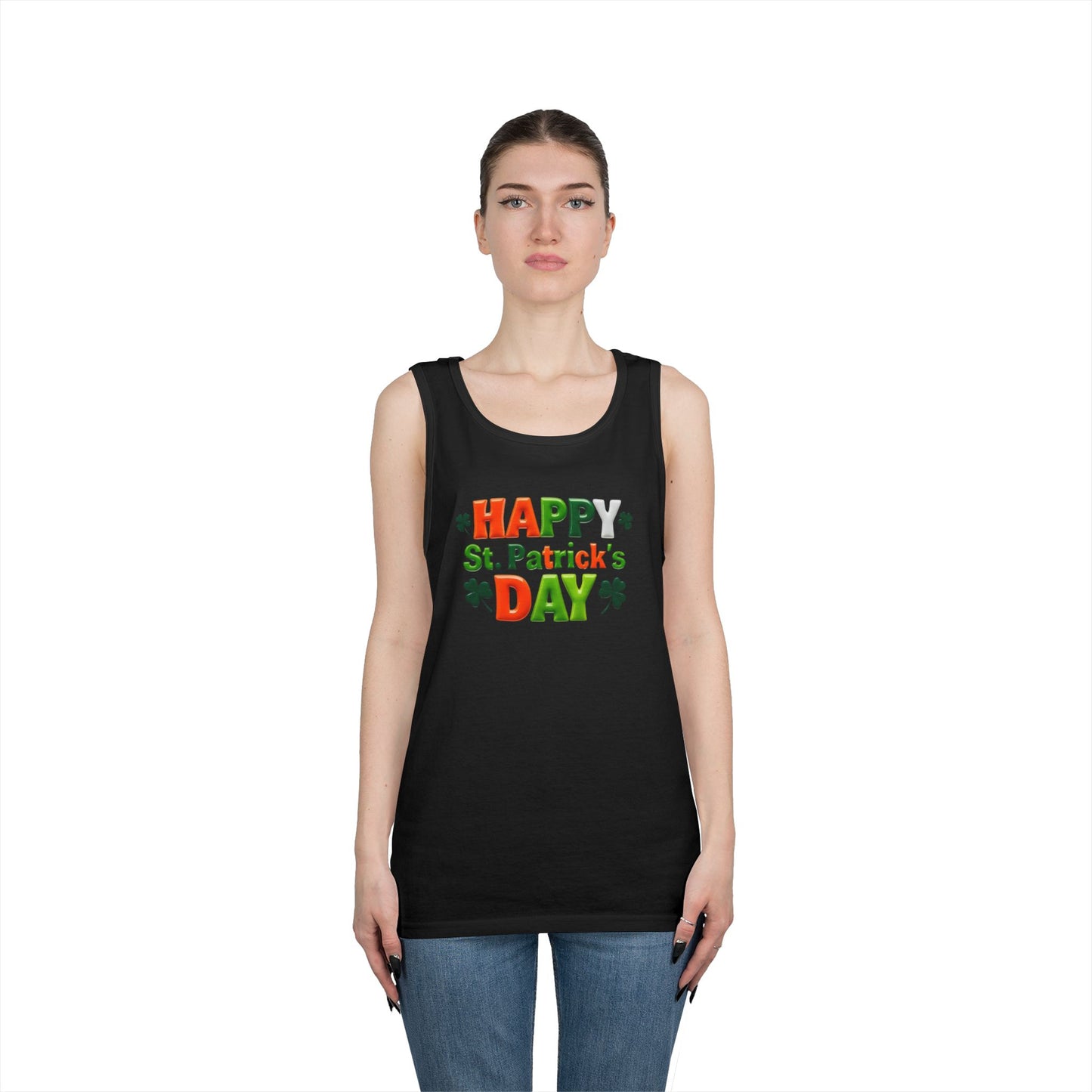 St. Patty Vibes Unisex Heavy Cotton Tank Top