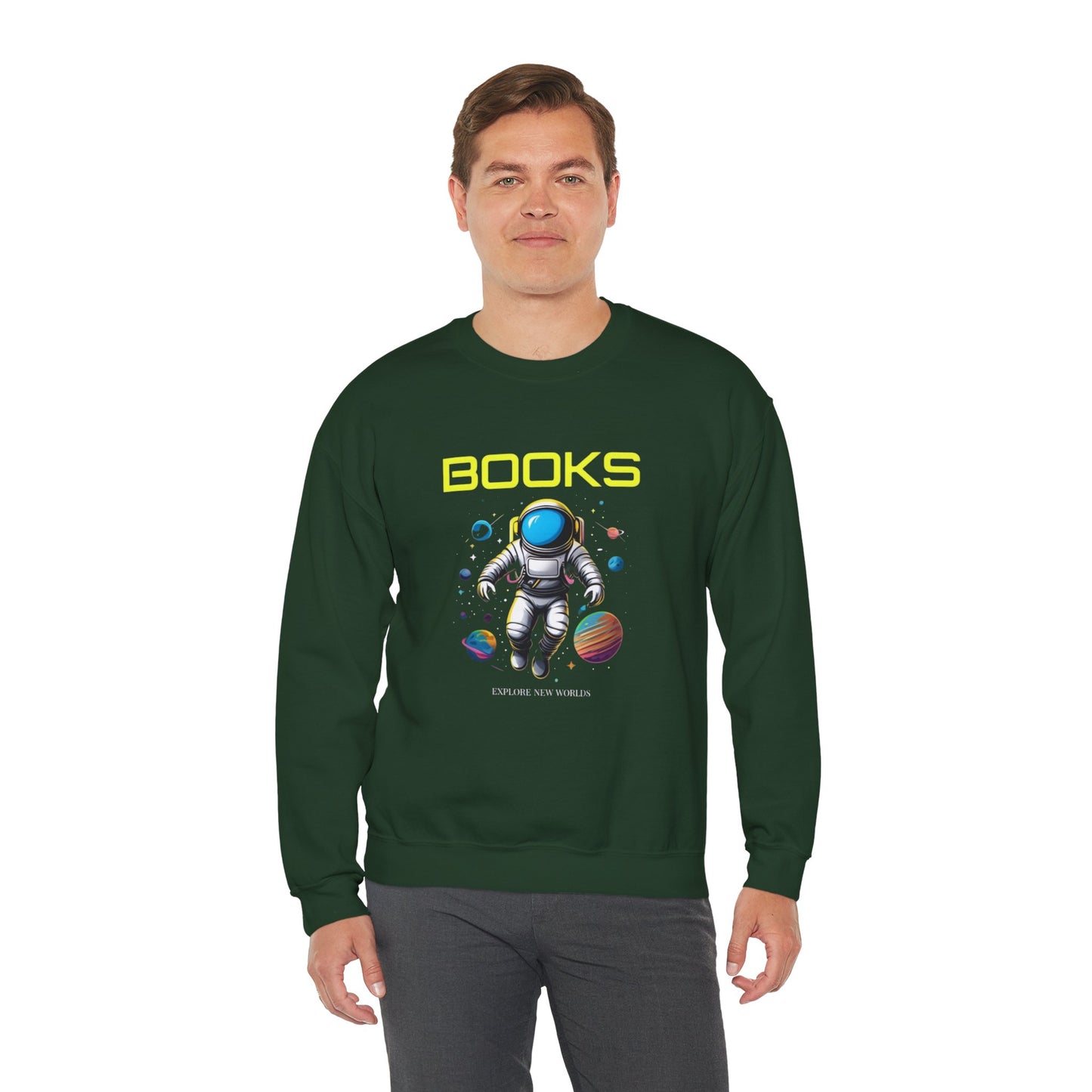 Explore New Worlds Unisex Heavy Blend™ Crewneck Sweatshirt