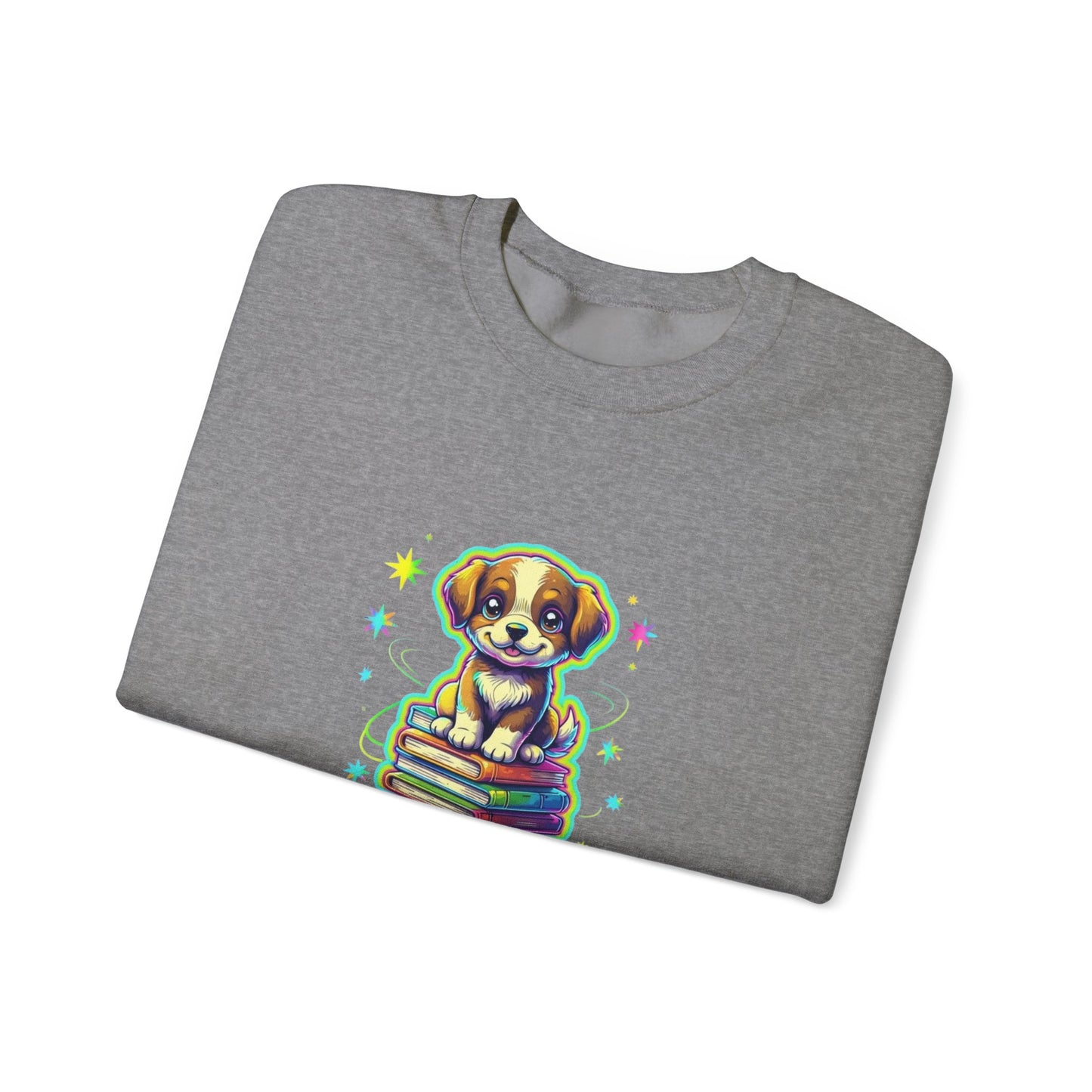 Read Banned Books - Dog Unisex Heavy Blend™ Crewneck Sweatshirt