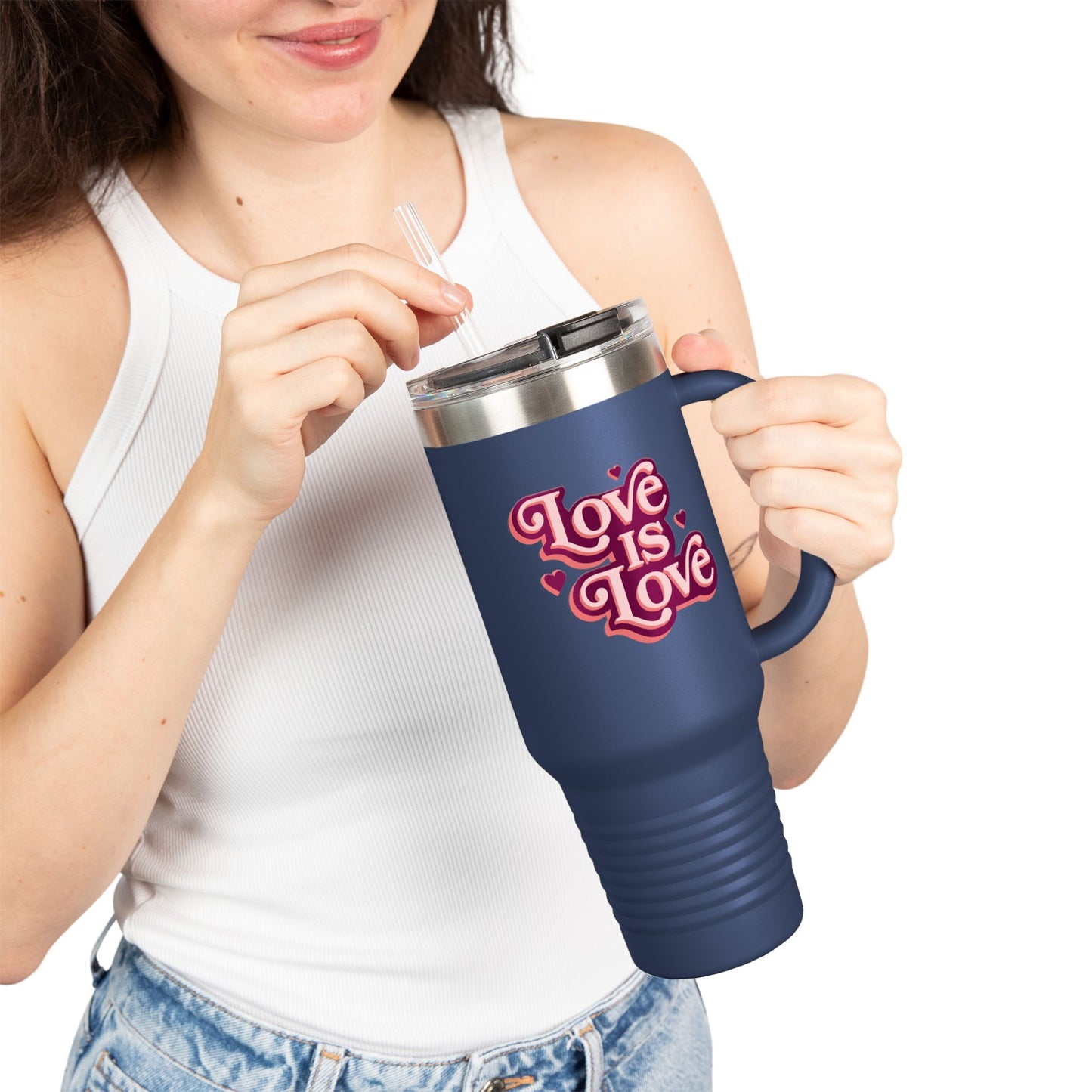 Love is Love Insulated Travel Mug, 40oz