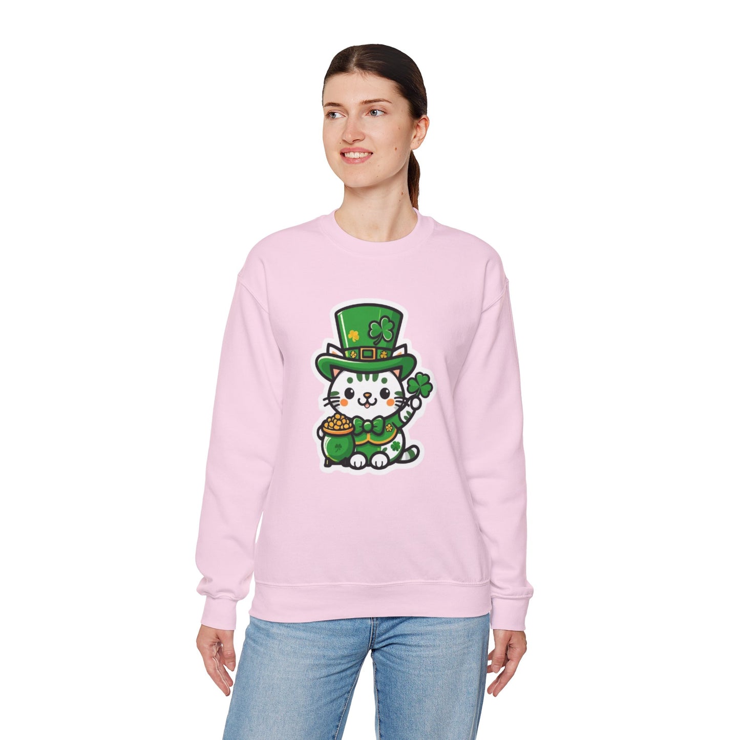 Clover Kitty Unisex Heavy Blend™ Crewneck Sweatshirt