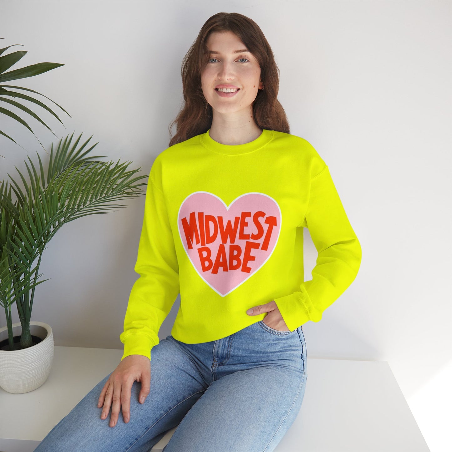 Midwest Babe Unisex Heavy Blend™ Crewneck Sweatshirt