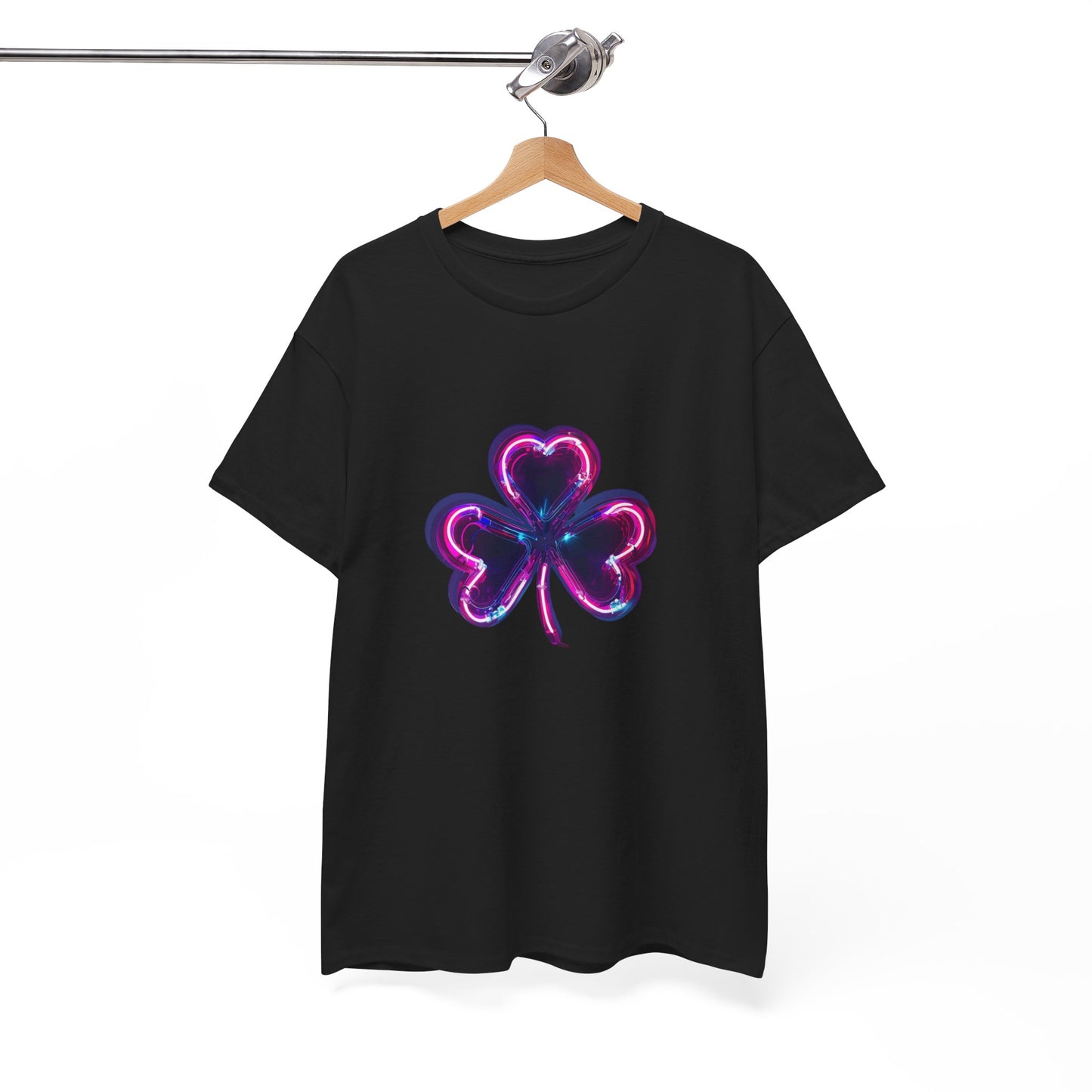 Electric Luck - Pink and Blue Unisex Heavy Cotton Tee