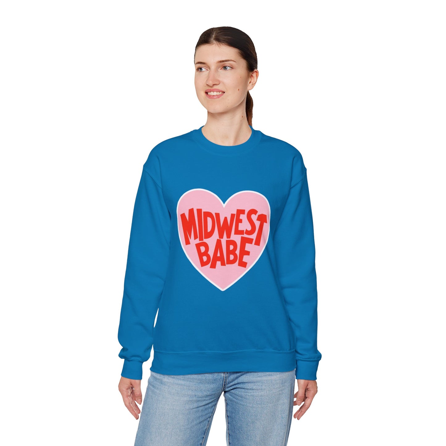 Midwest Babe Unisex Heavy Blend™ Crewneck Sweatshirt