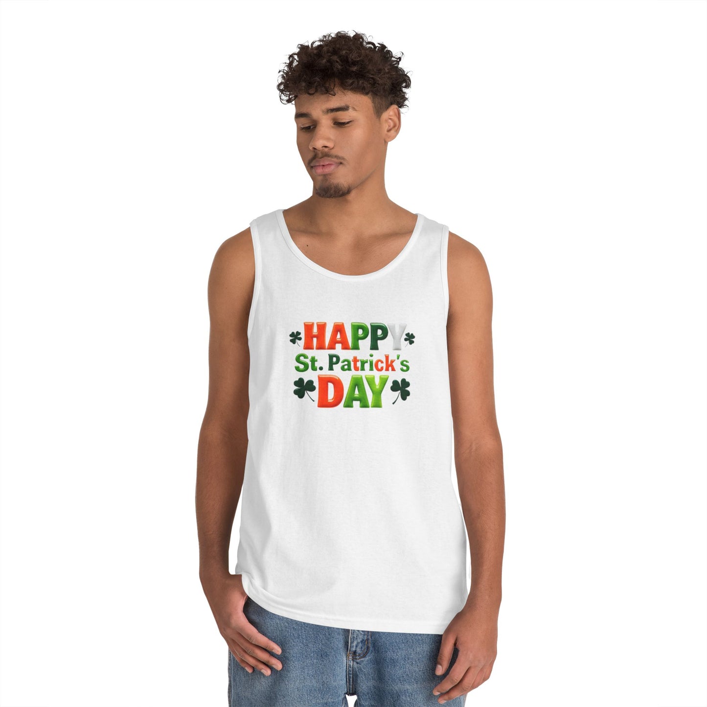 St. Patty Vibes Unisex Heavy Cotton Tank Top