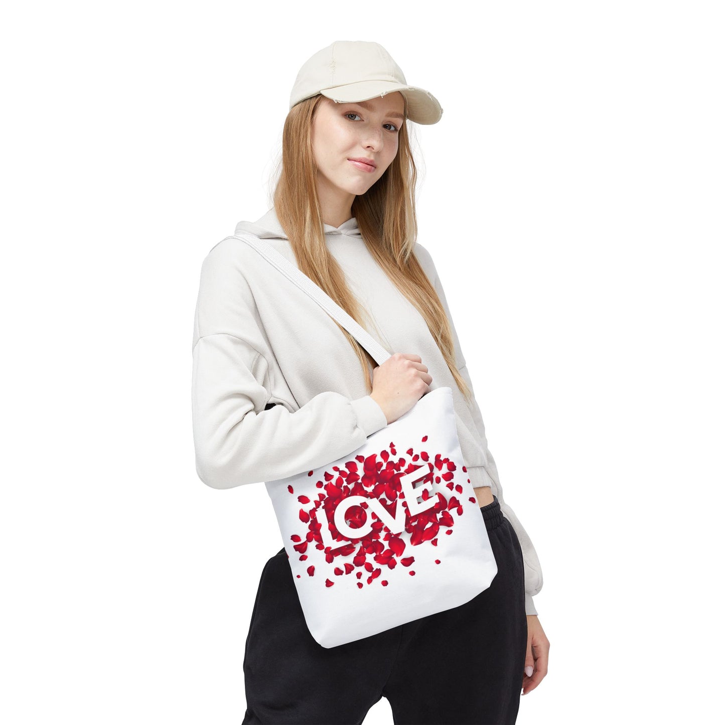 Love Rose Tote Bag (13" x 13")