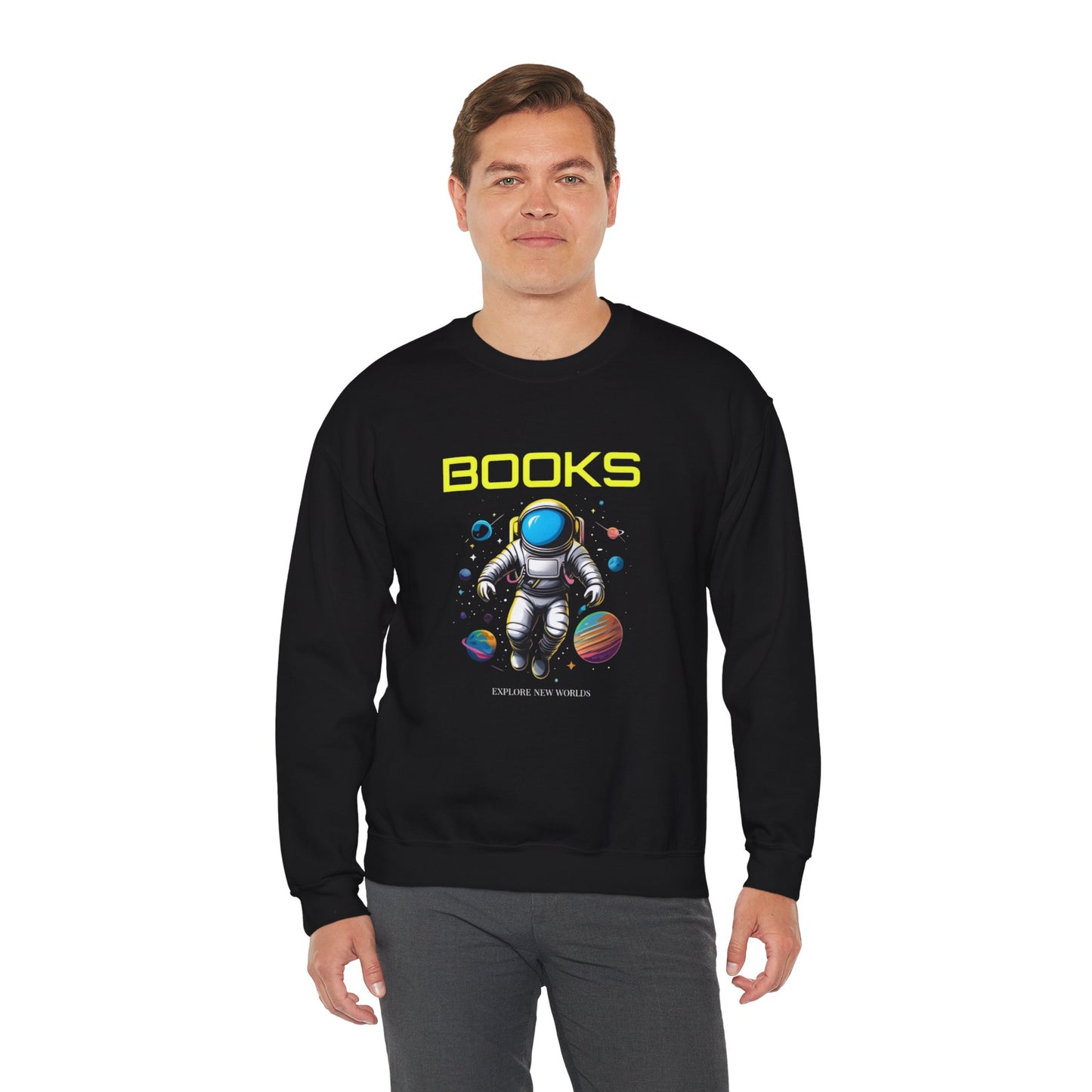 Explore New Worlds Unisex Heavy Blend™ Crewneck Sweatshirt