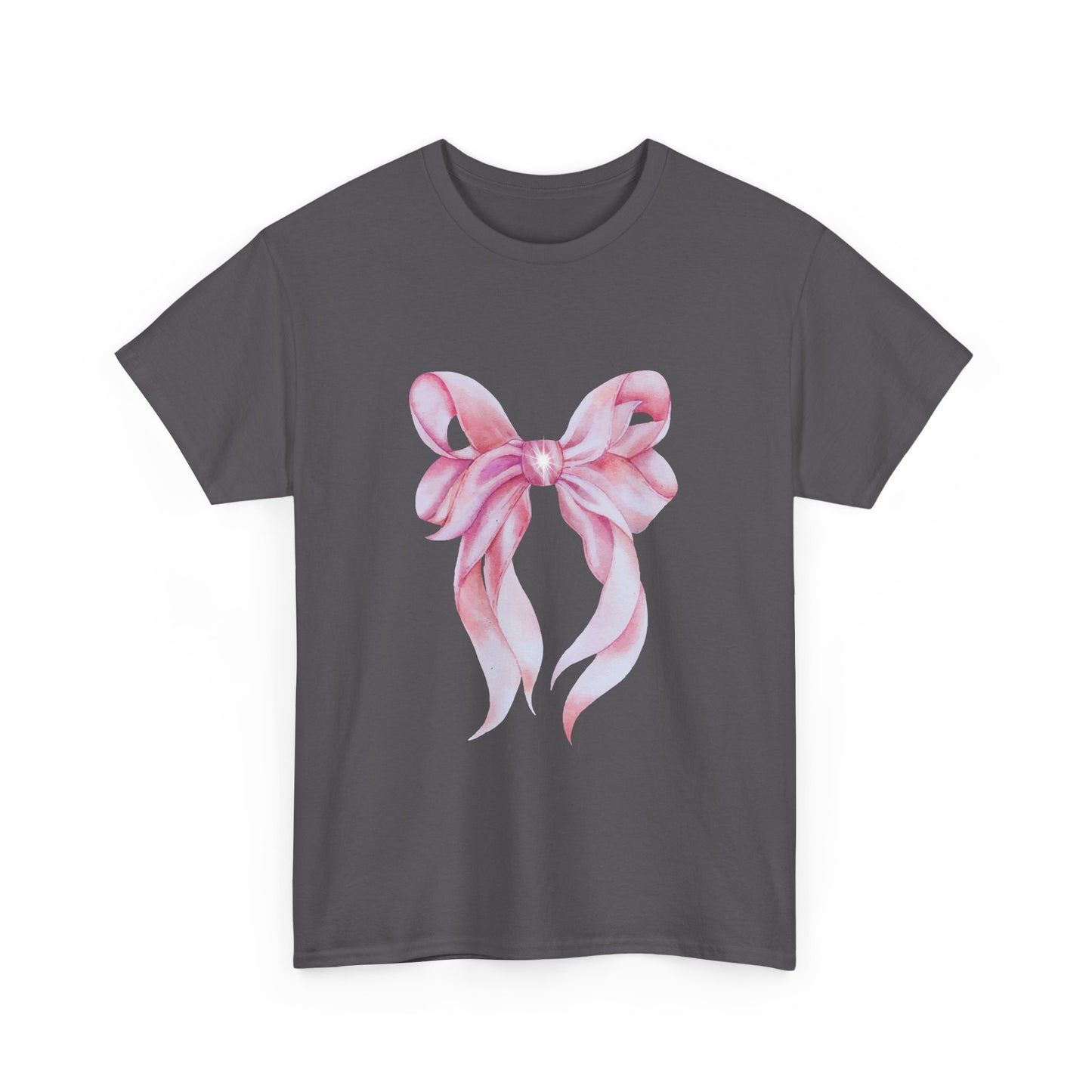 Pink Bow Unisex Heavy Cotton Tee