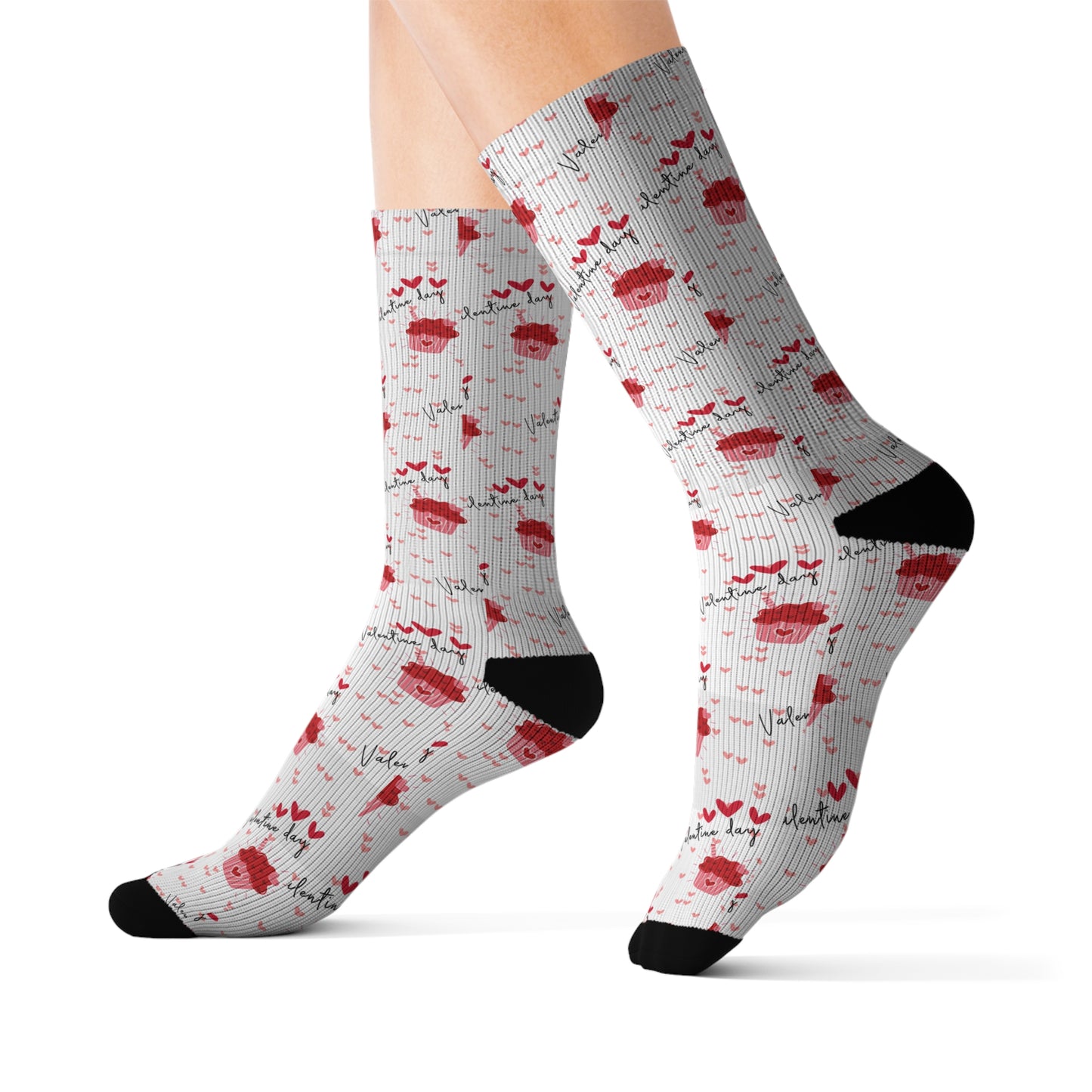 Valentine's Day Sweets Sublimation Socks