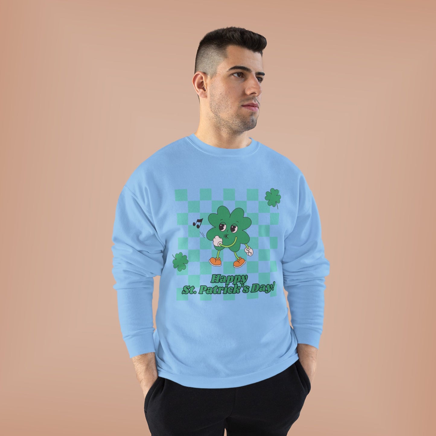 St. Pat's Checkers Unisex EcoSmart® Crewneck Sweatshirt