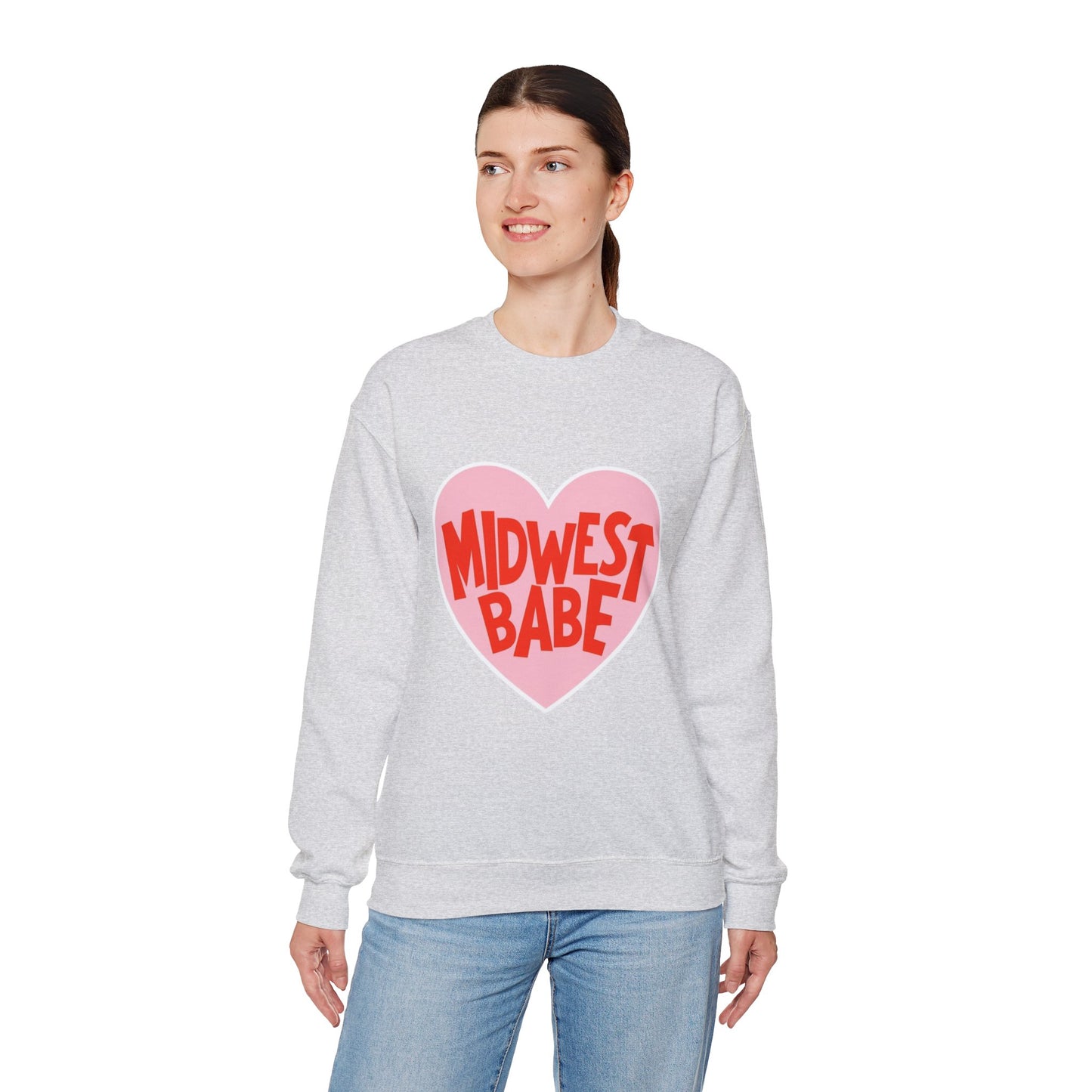 Midwest Babe Unisex Heavy Blend™ Crewneck Sweatshirt