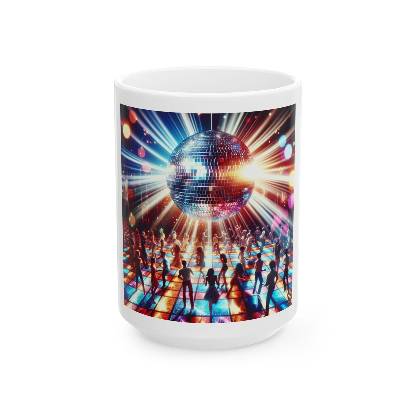 Disco Ceramic Mug, (11oz, 15oz)