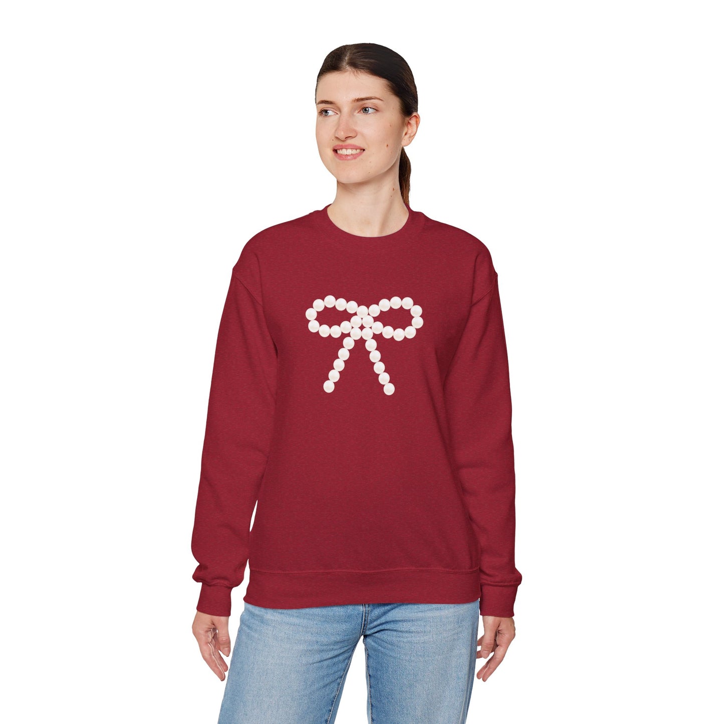 Pearl Bow Unisex Heavy Blend™ Crewneck Sweatshirt