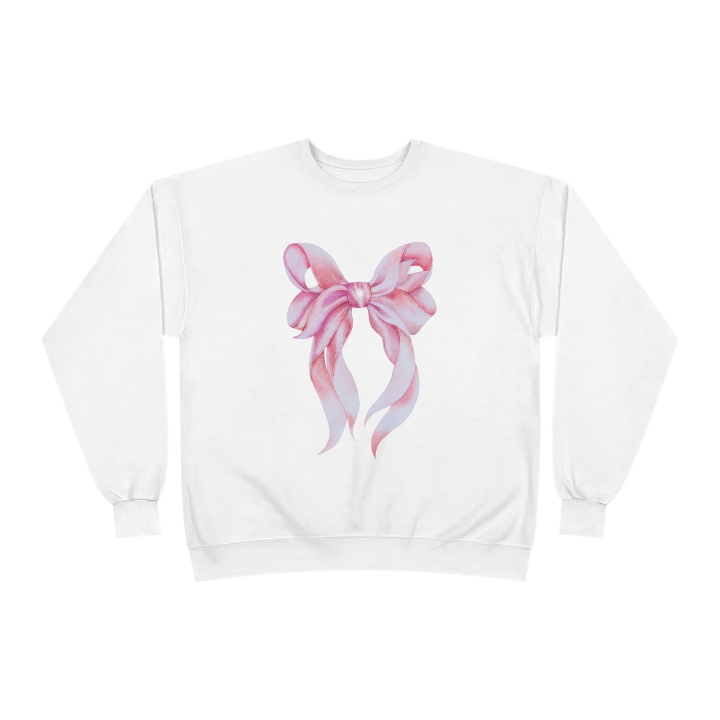 Pink Bow Unisex EcoSmart® Crewneck Sweatshirt