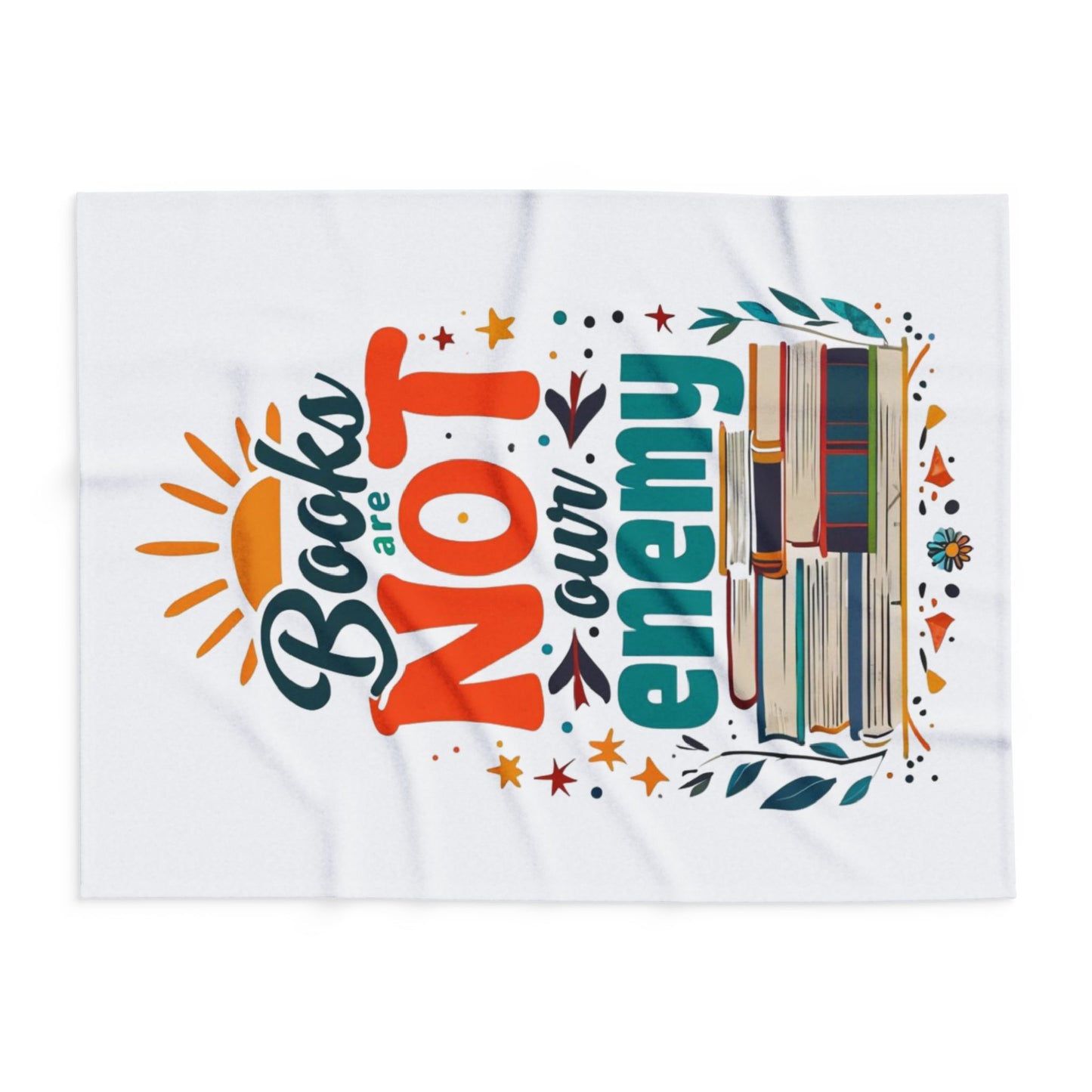 Books are NOT our Enemy Arctic Fleece Blanket