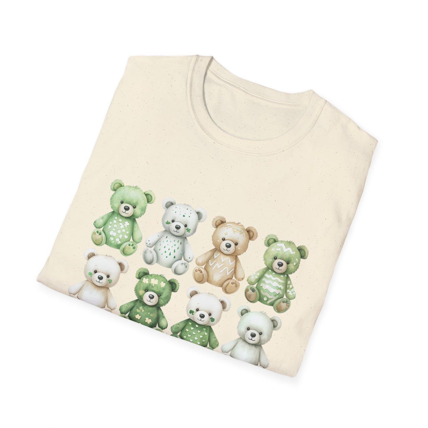 Teddy Bear Party - St. Patrick's Day Unisex Softstyle T-Shirt