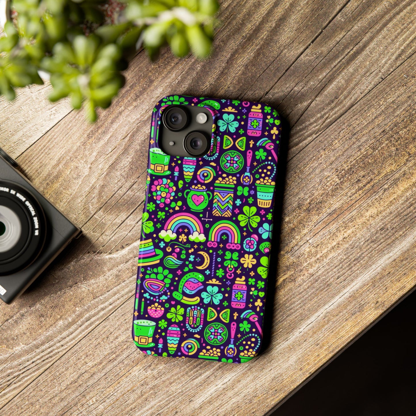 Day-Glo Clover Slim Phone Cases