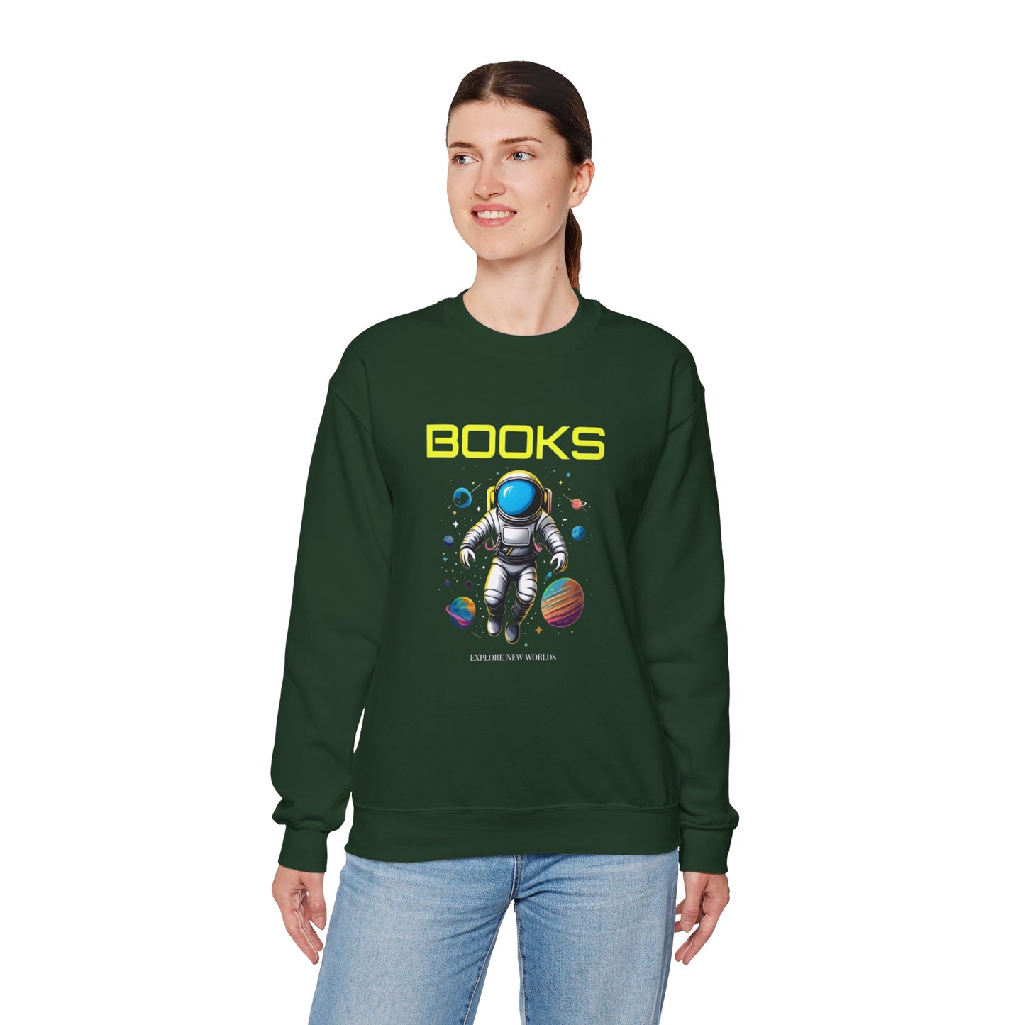 Explore New Worlds Unisex Heavy Blend™ Crewneck Sweatshirt